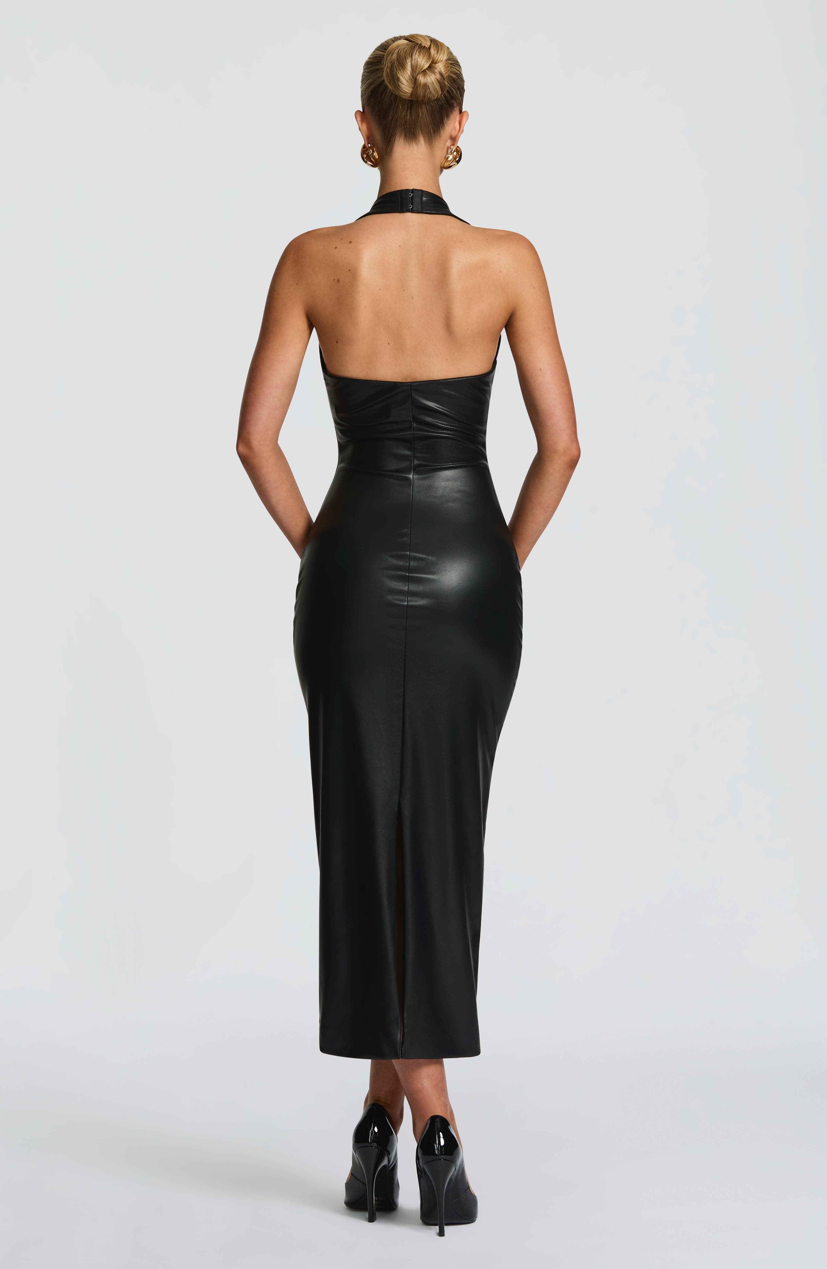 Ainsley Midi Dress - Black - Napalia