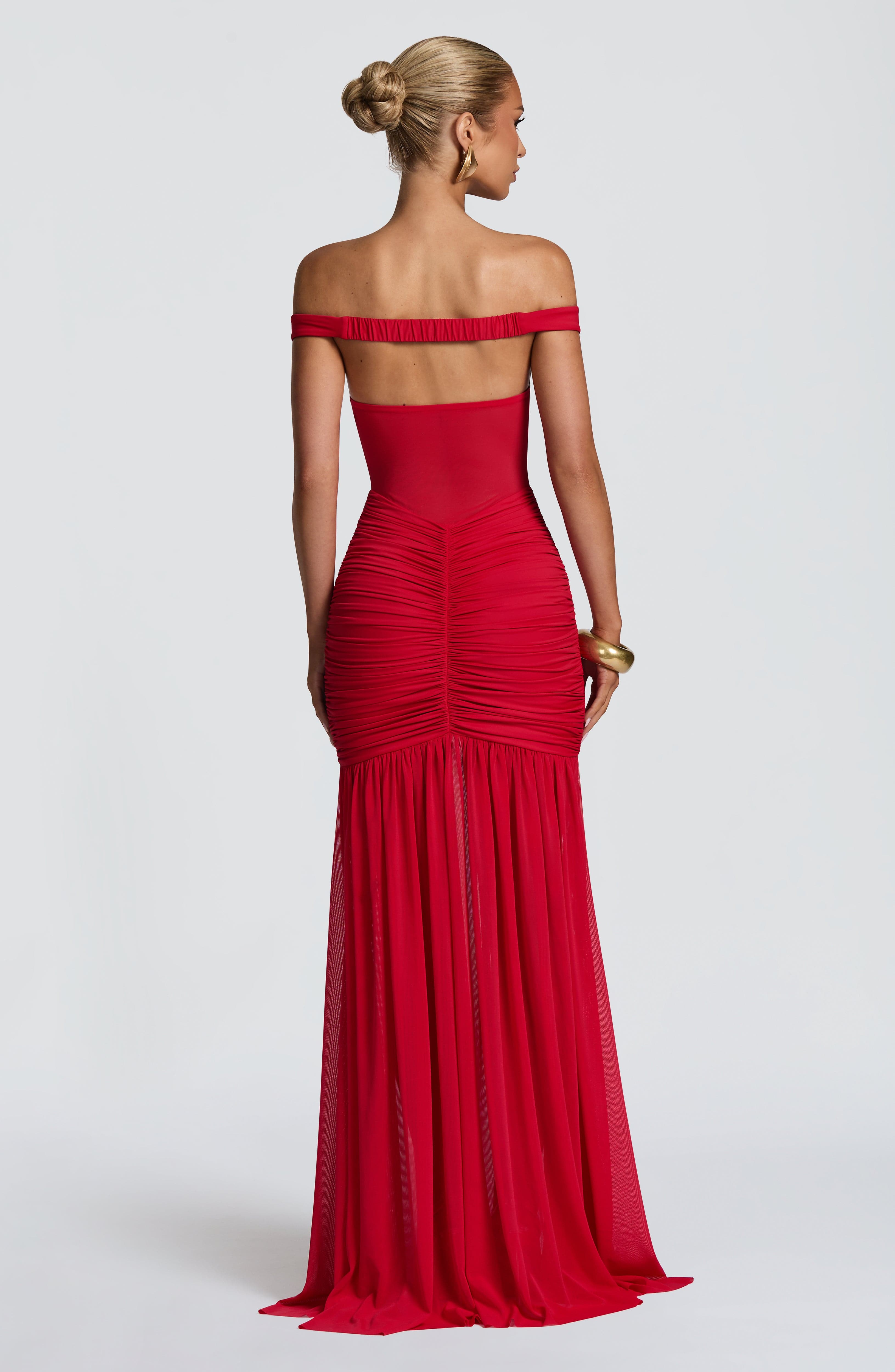 Alaia Maxi Dress - Red - Napalia