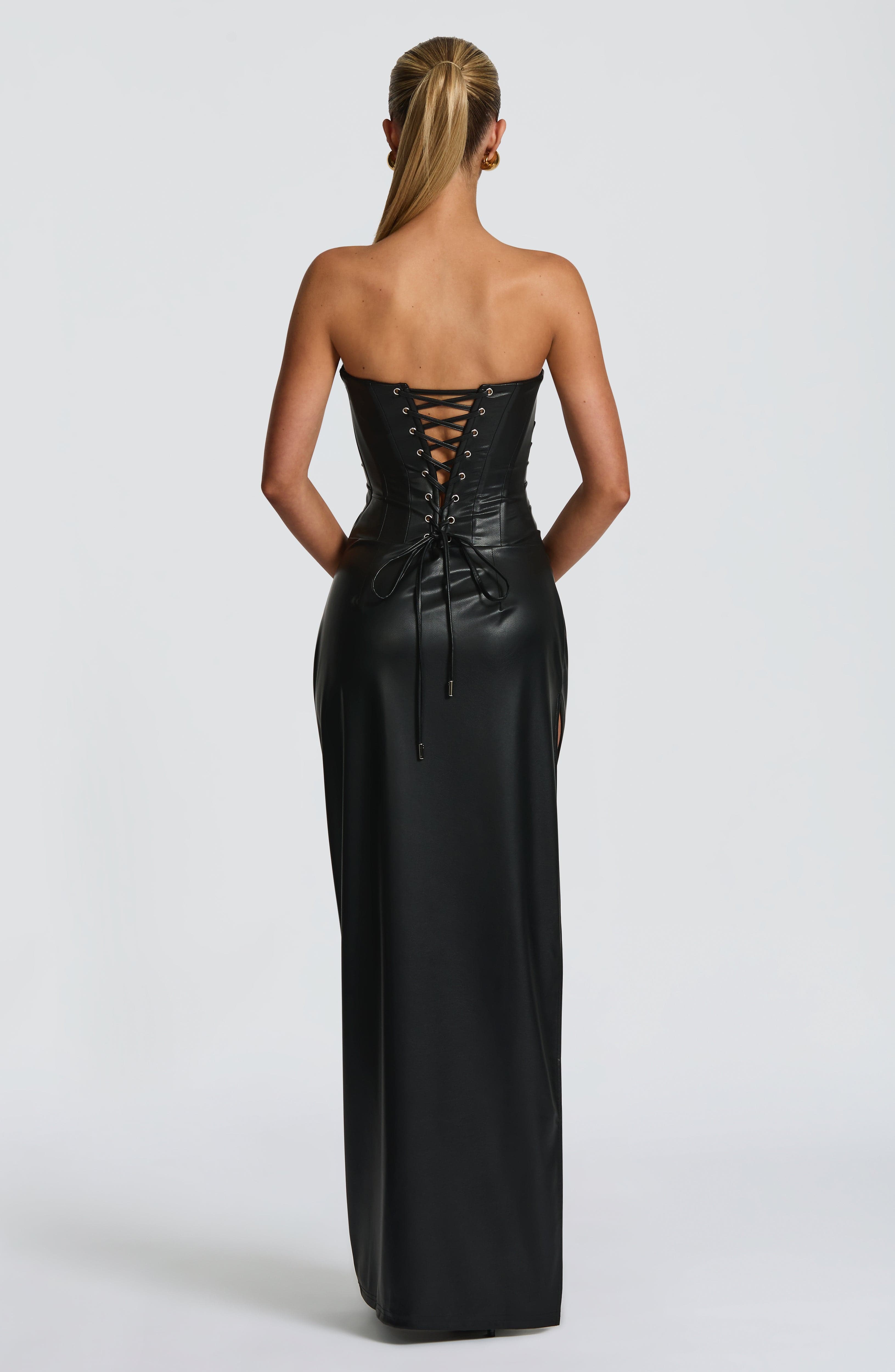 Alba Maxi Dress - Black - Napalia
