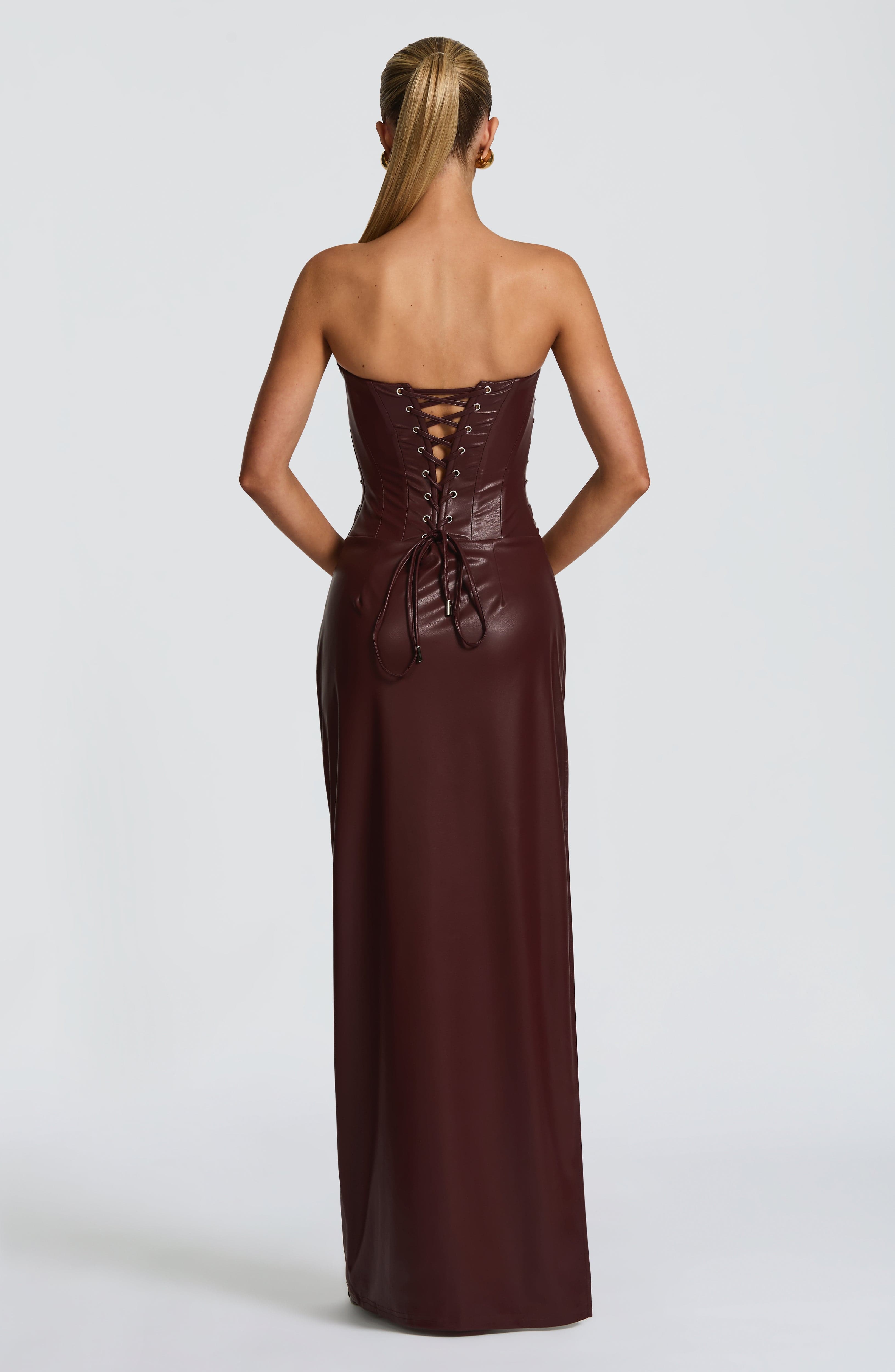 Alba Maxi Dress - Burgundy - Napalia