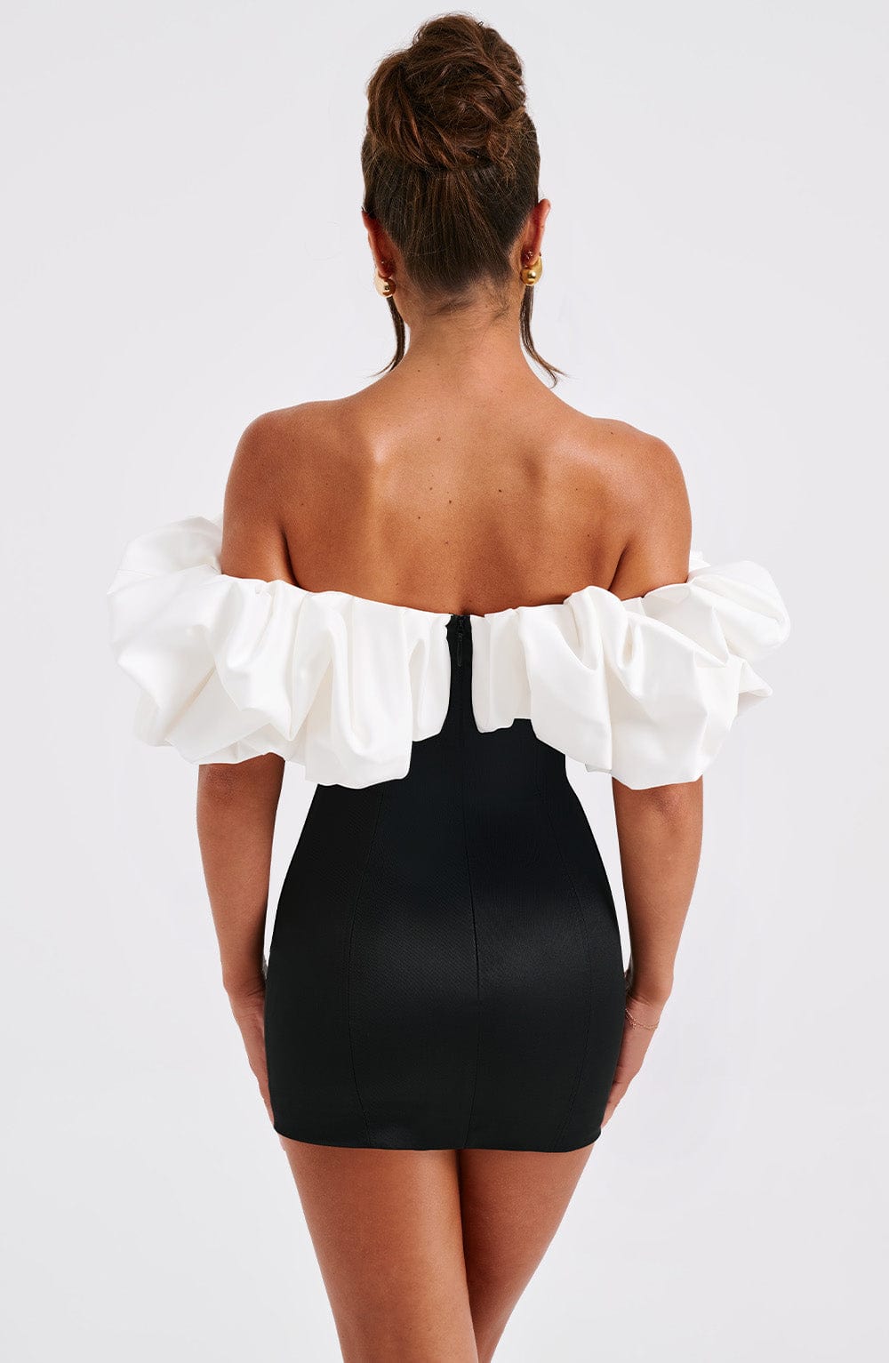 Allie Mini Dress - Black/White - Napalia