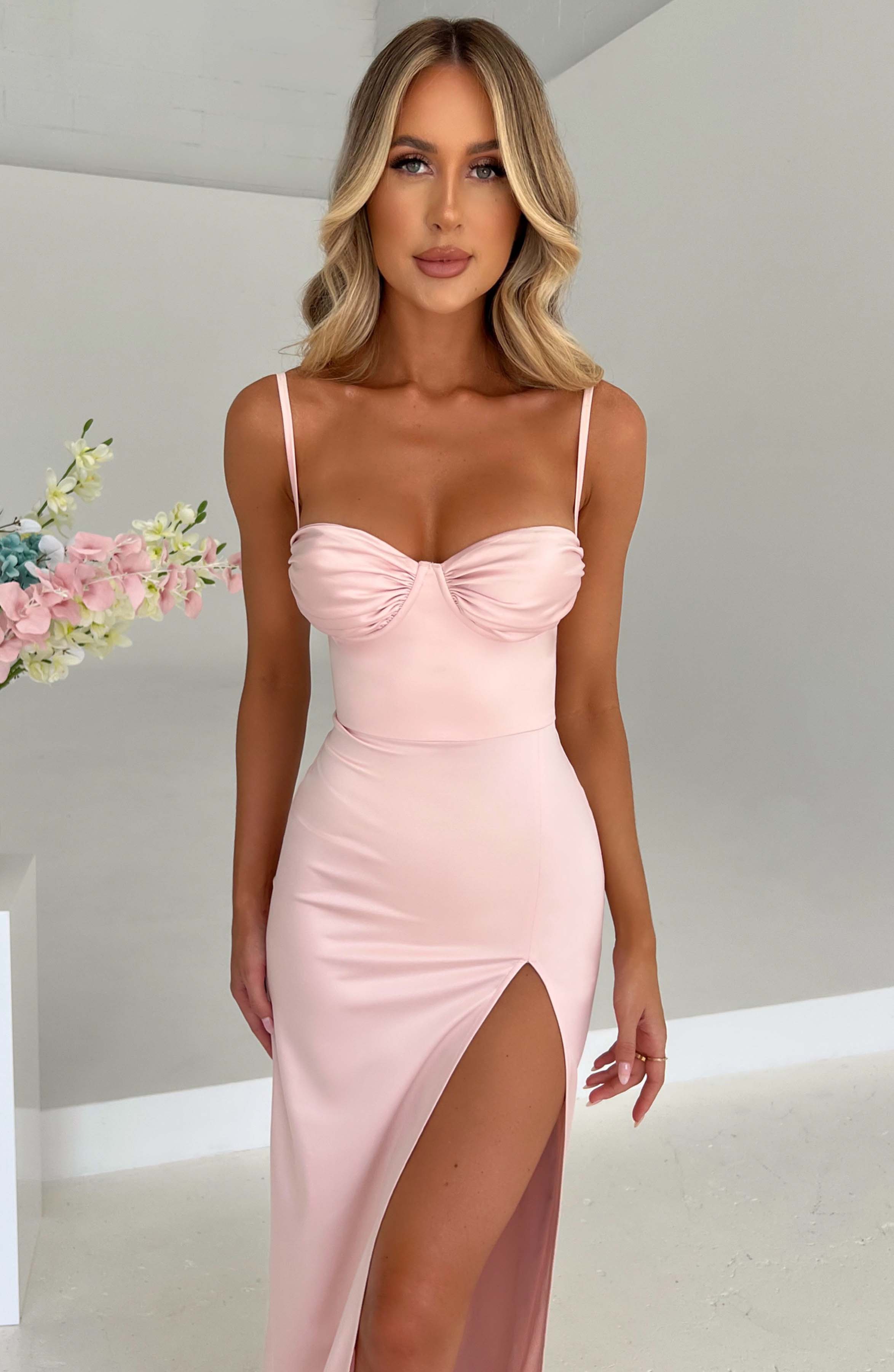 Alora Maxi Dress - Blush - Napalia
