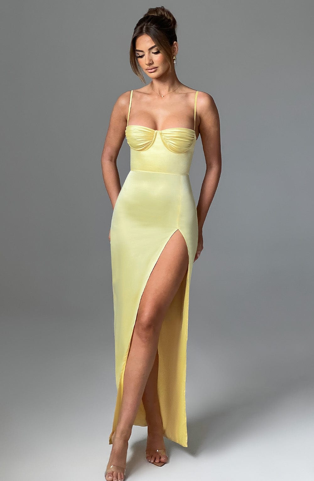 Alora Maxi Dress - Lemon - Napalia
