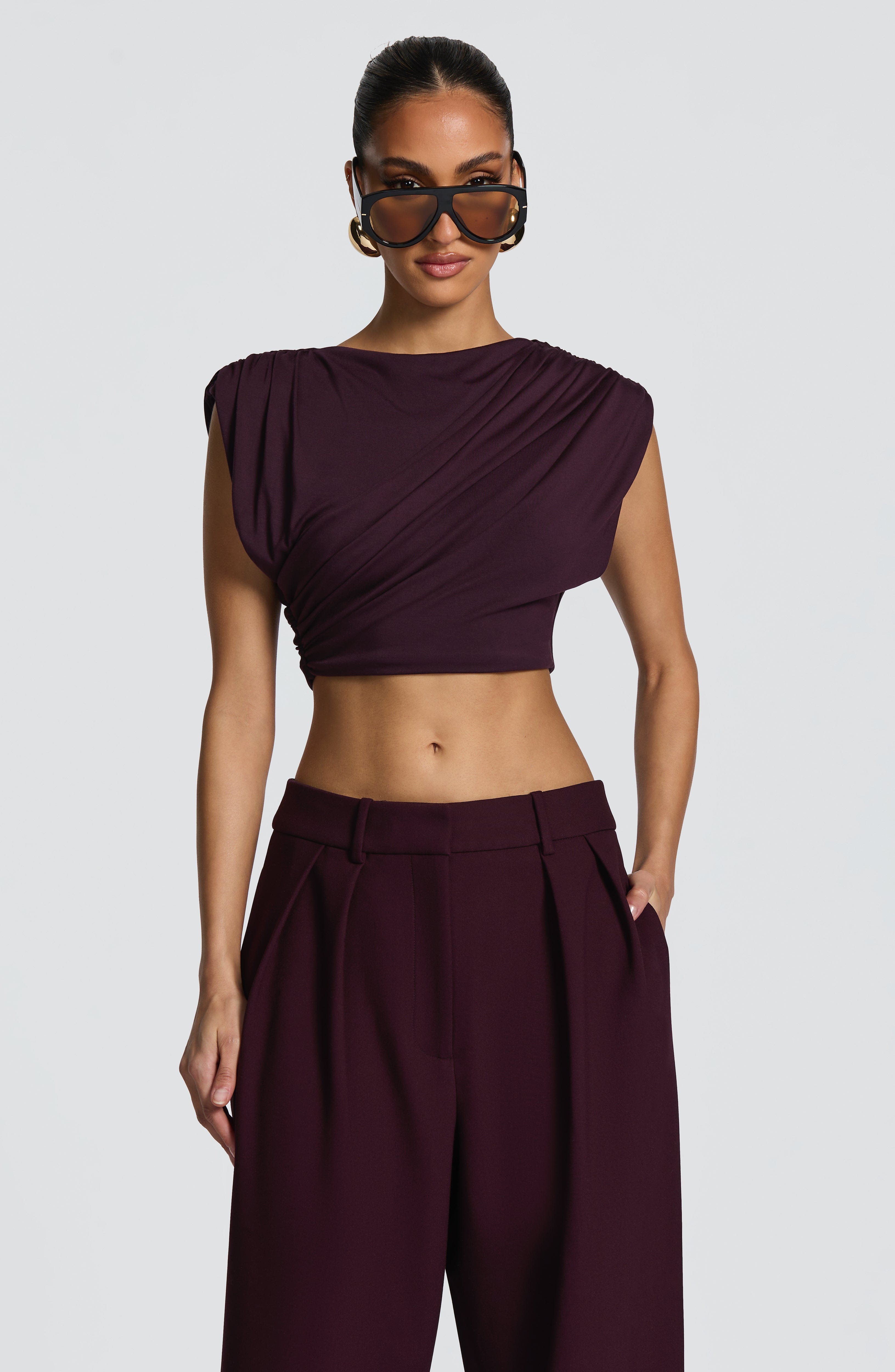 Amara Top - Plum - Napalia