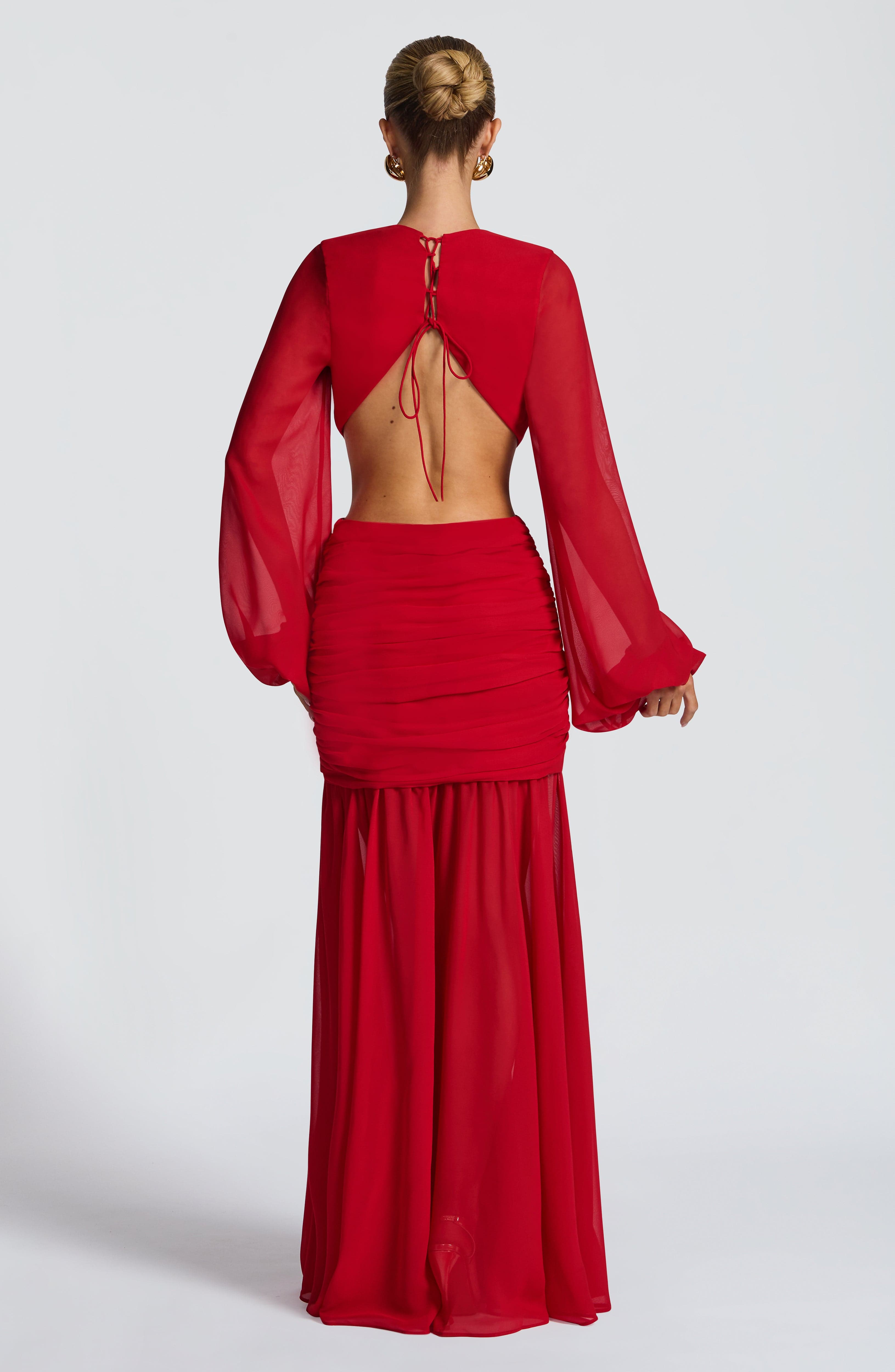 Andrina Maxi Dress - Red - Napalia