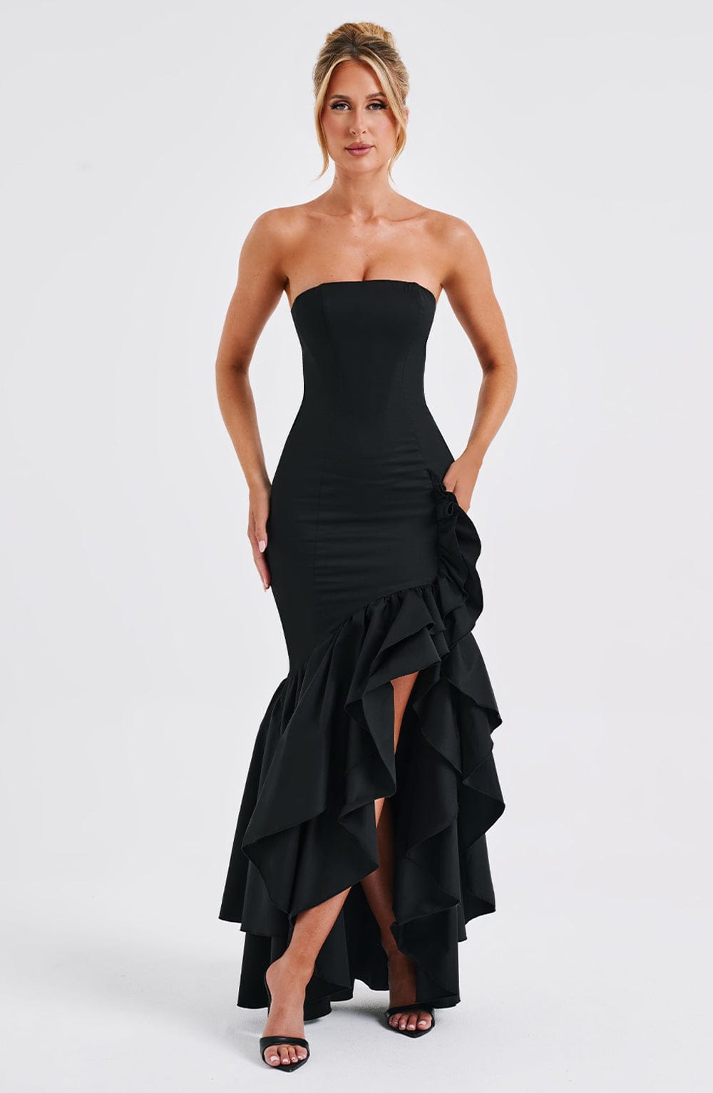 Angelina Maxi Dress - Black - Napalia