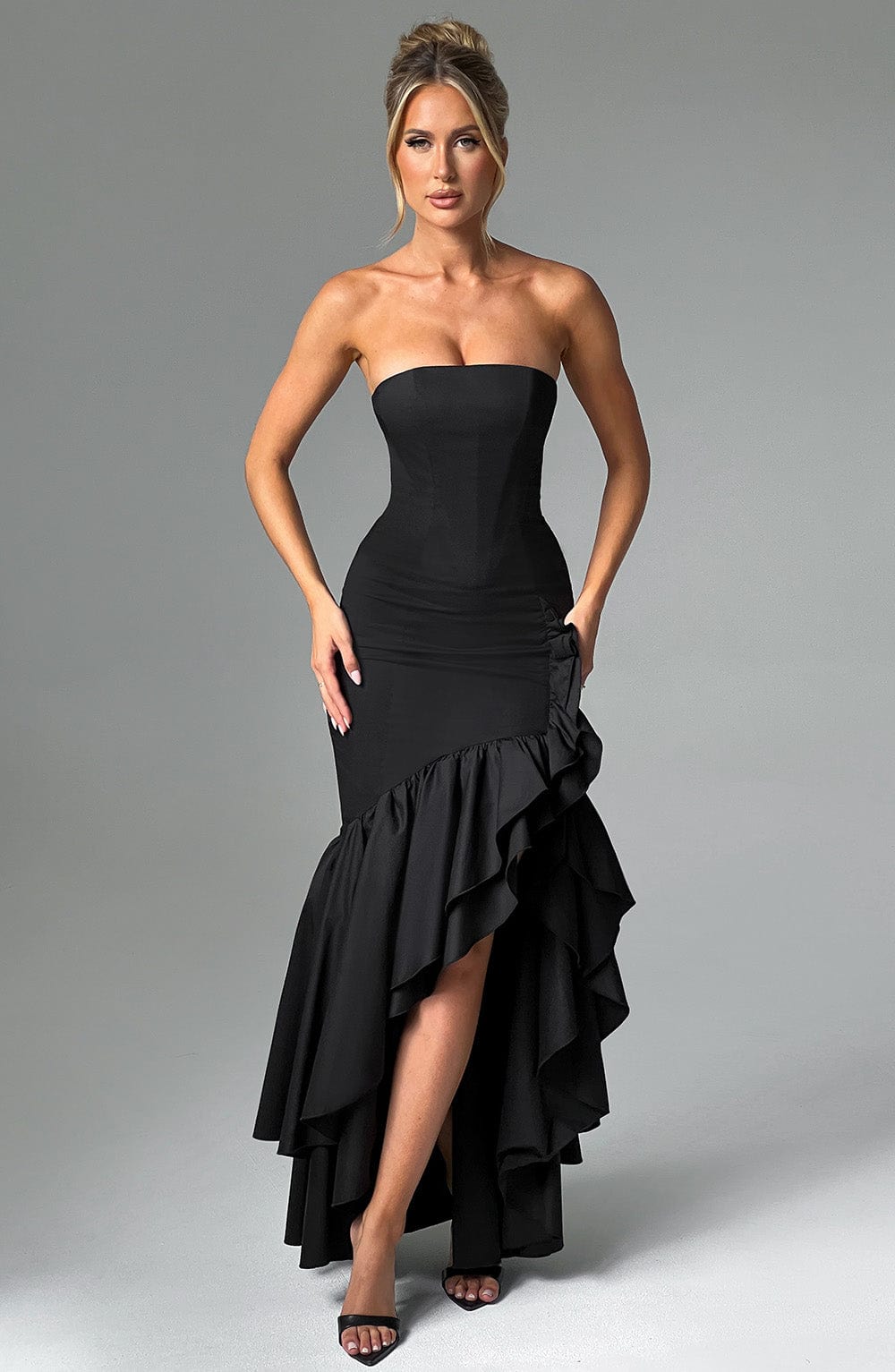 Angelina Maxi Dress - Black - Napalia