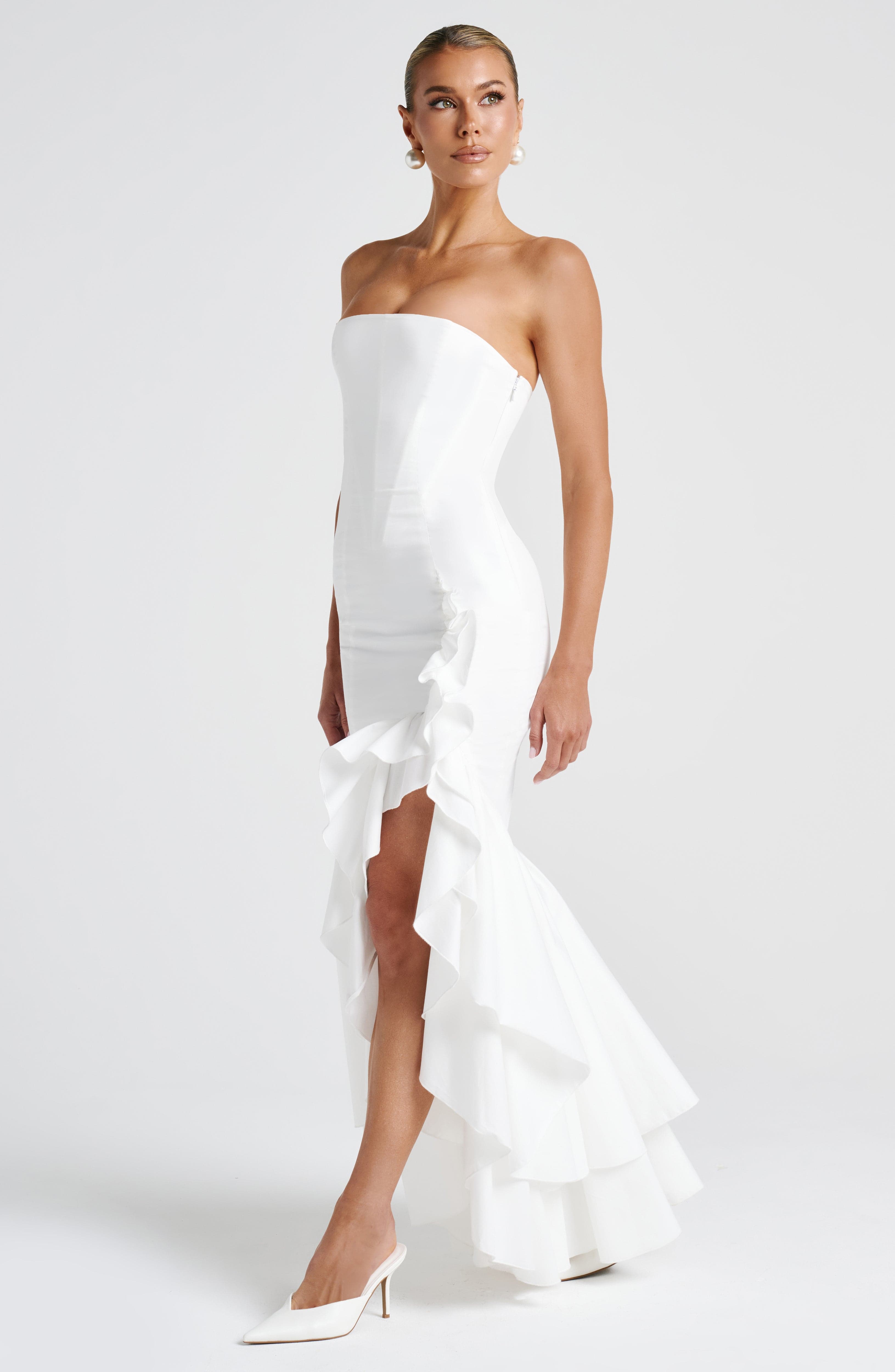 Angelina Maxi Dress - Ivory - Napalia