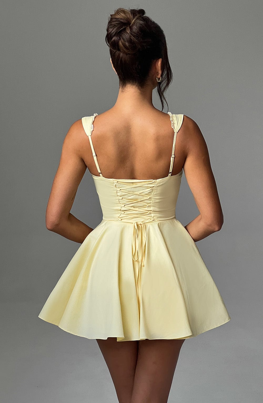 Antonella Mini Dress - Lemon - Napalia