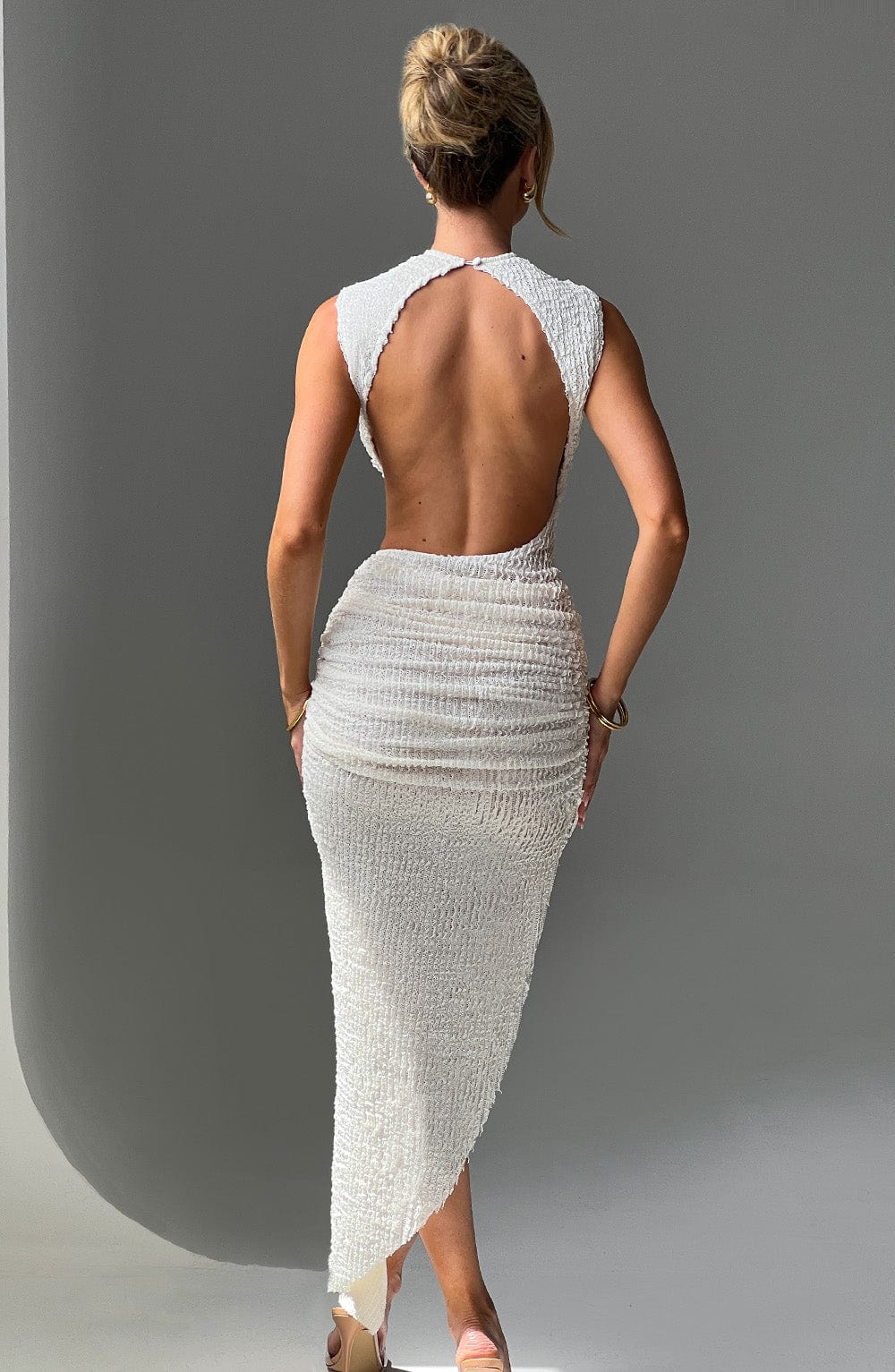 Aphrodite Midi Dress - Ivory - Napalia