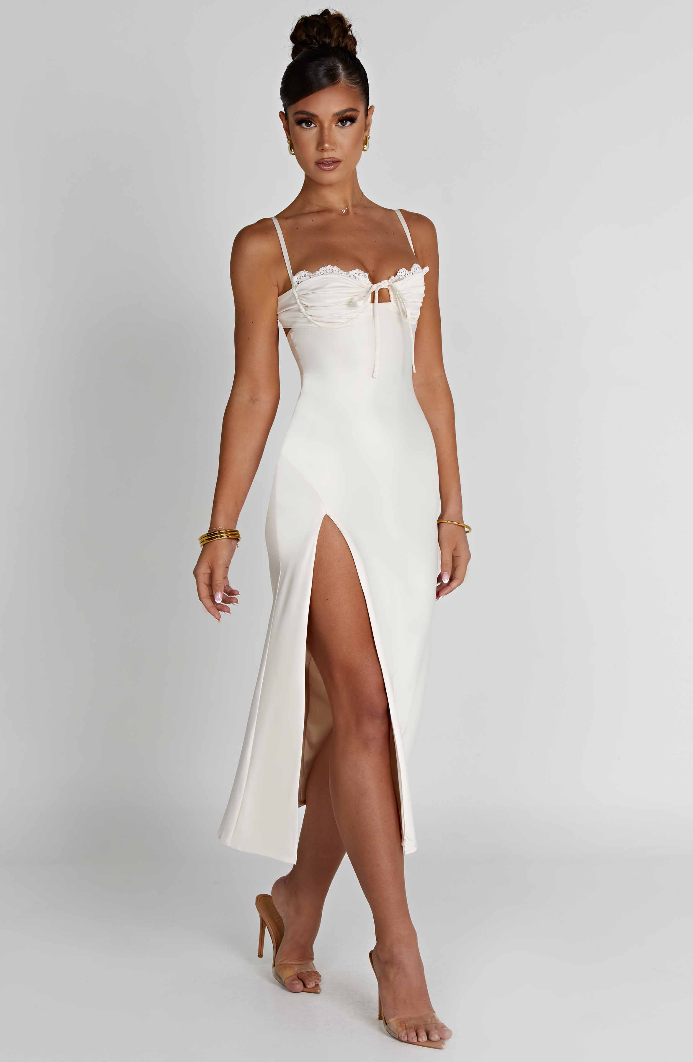 Ardelle Midi Dress - Ivory - Napalia