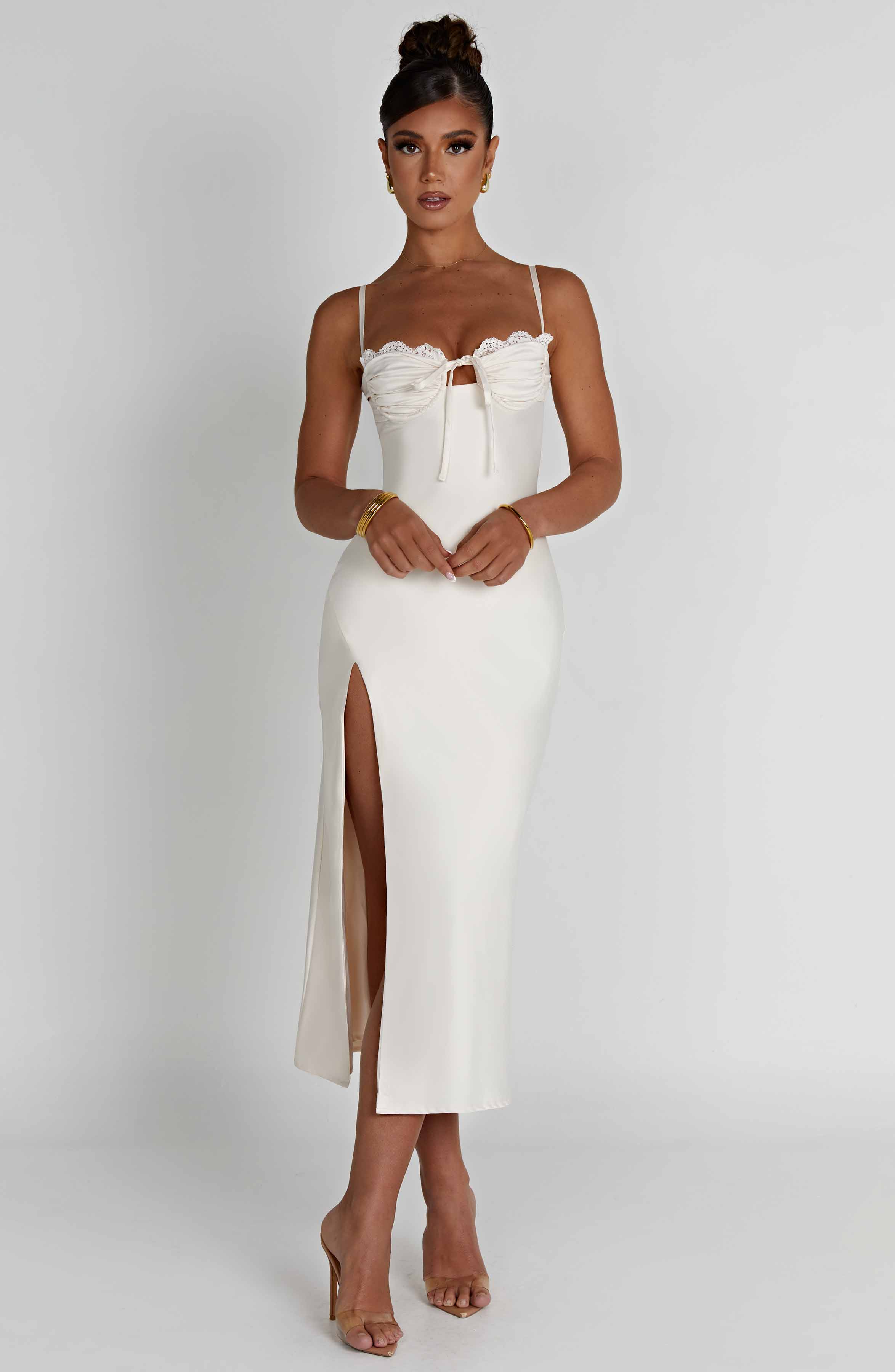 Ardelle Midi Dress - Ivory - Napalia