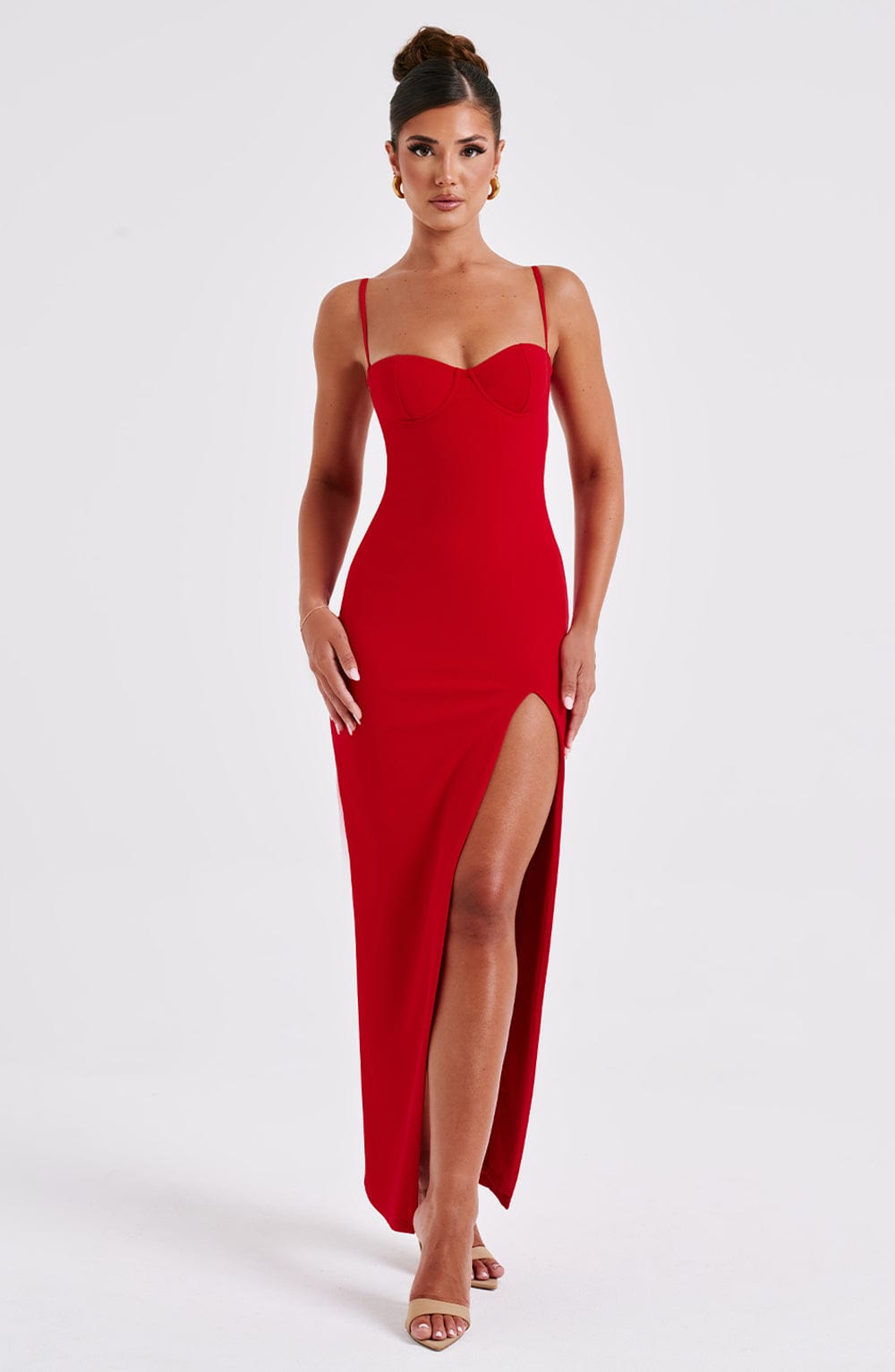 Asteria Maxi Dress - Red - Napalia