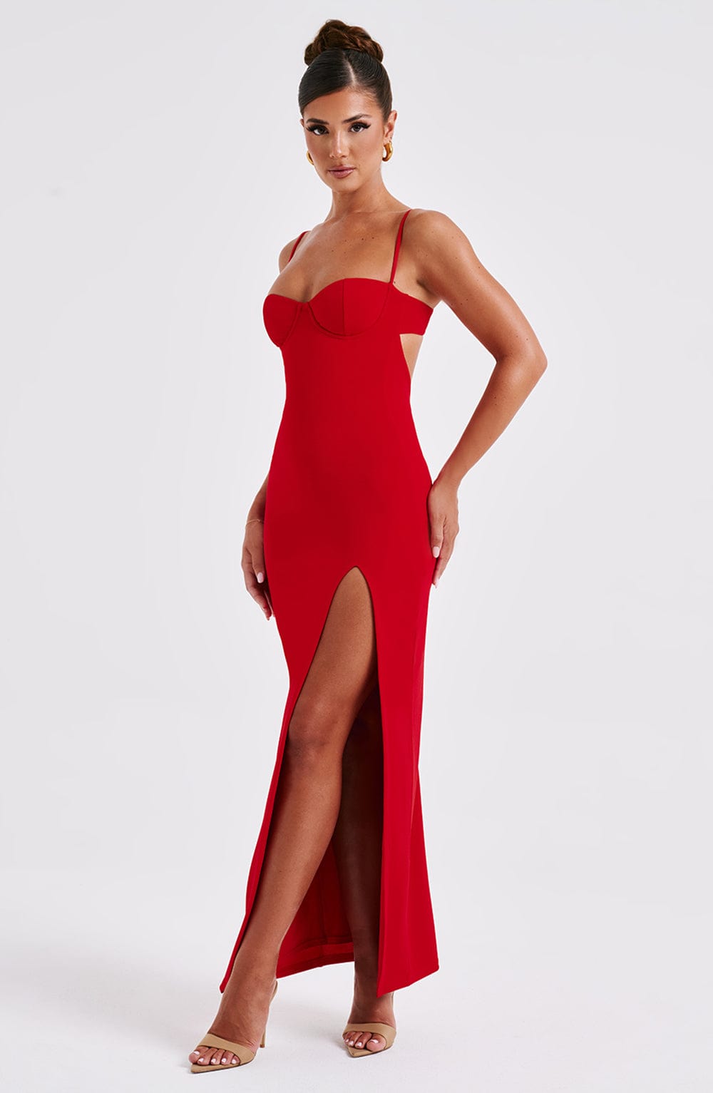 Asteria Maxi Dress - Red - Napalia