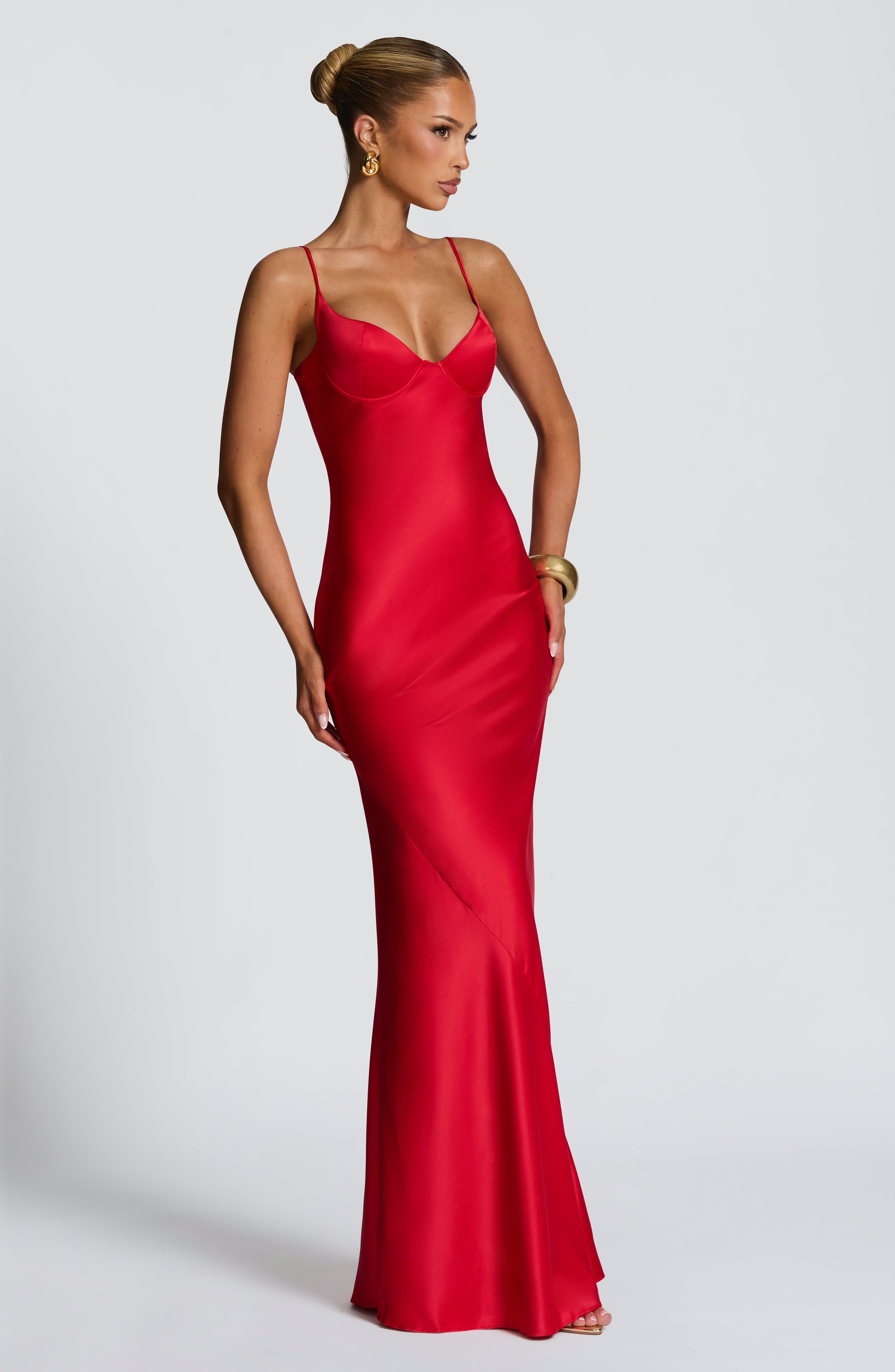 Athena Maxi Dress - Red - Napalia