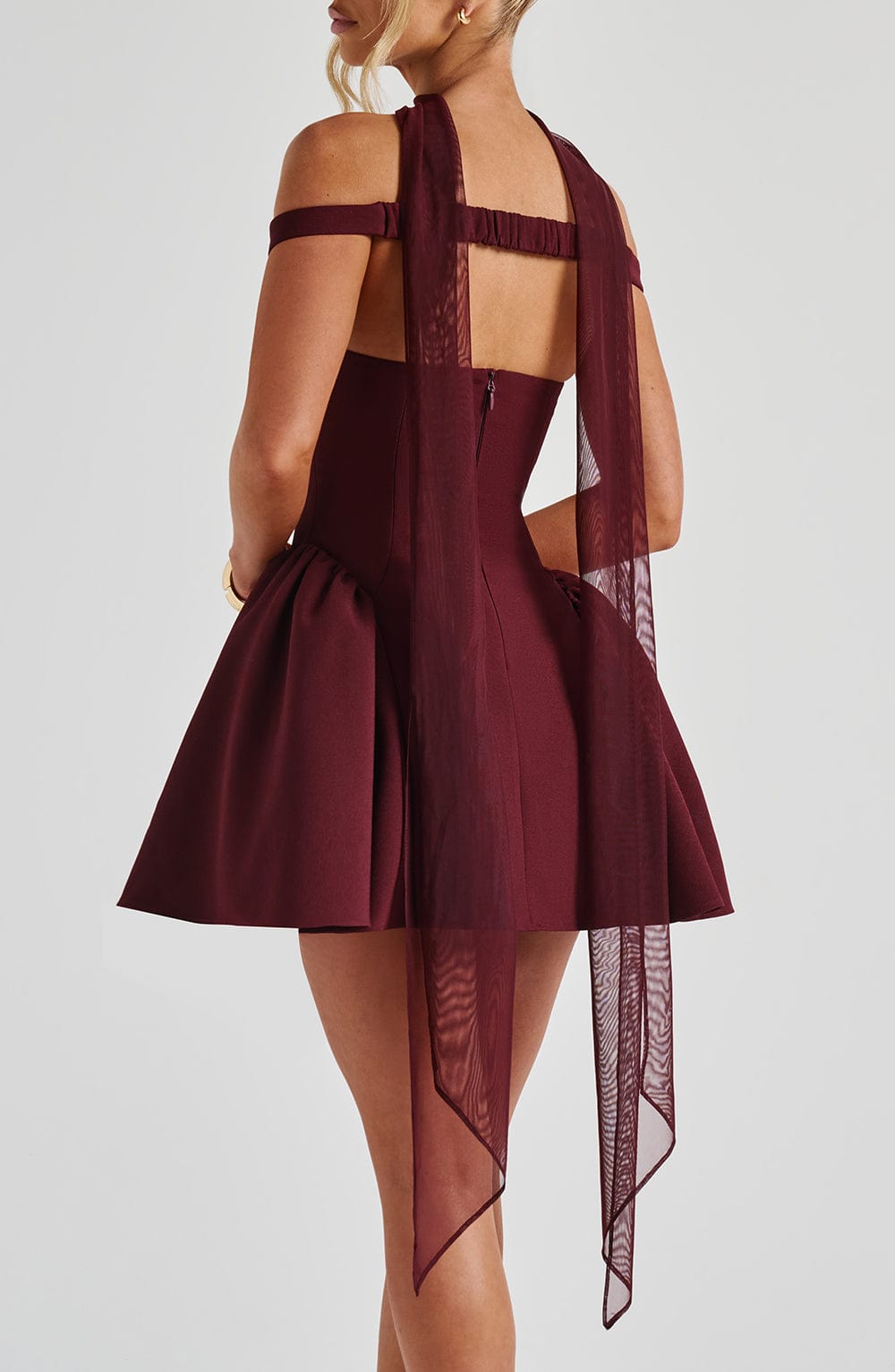 Ayla Scarf - Cherry Lacquer - Napalia