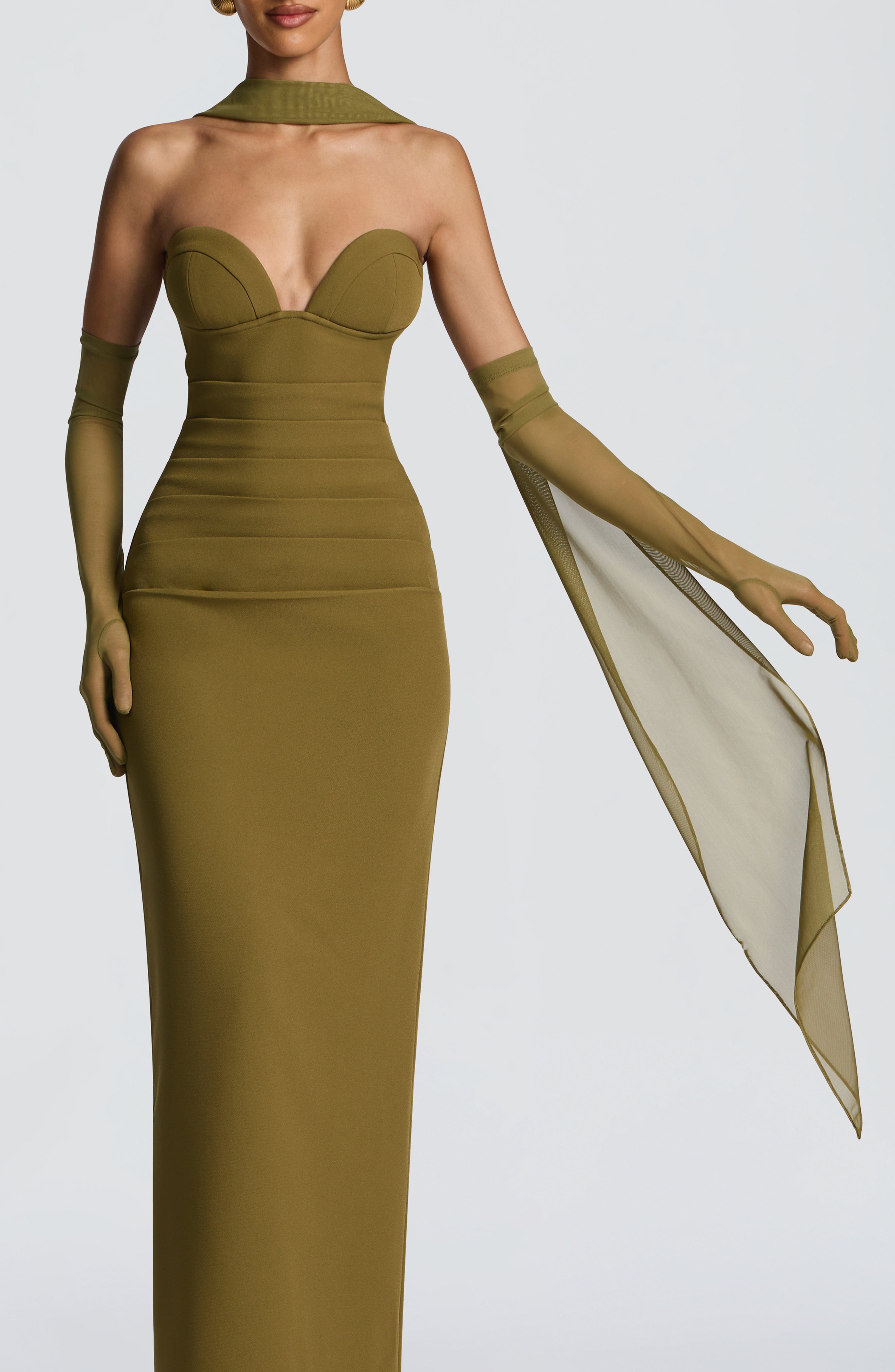 Ayla Scarf - Deep Olive - Napalia