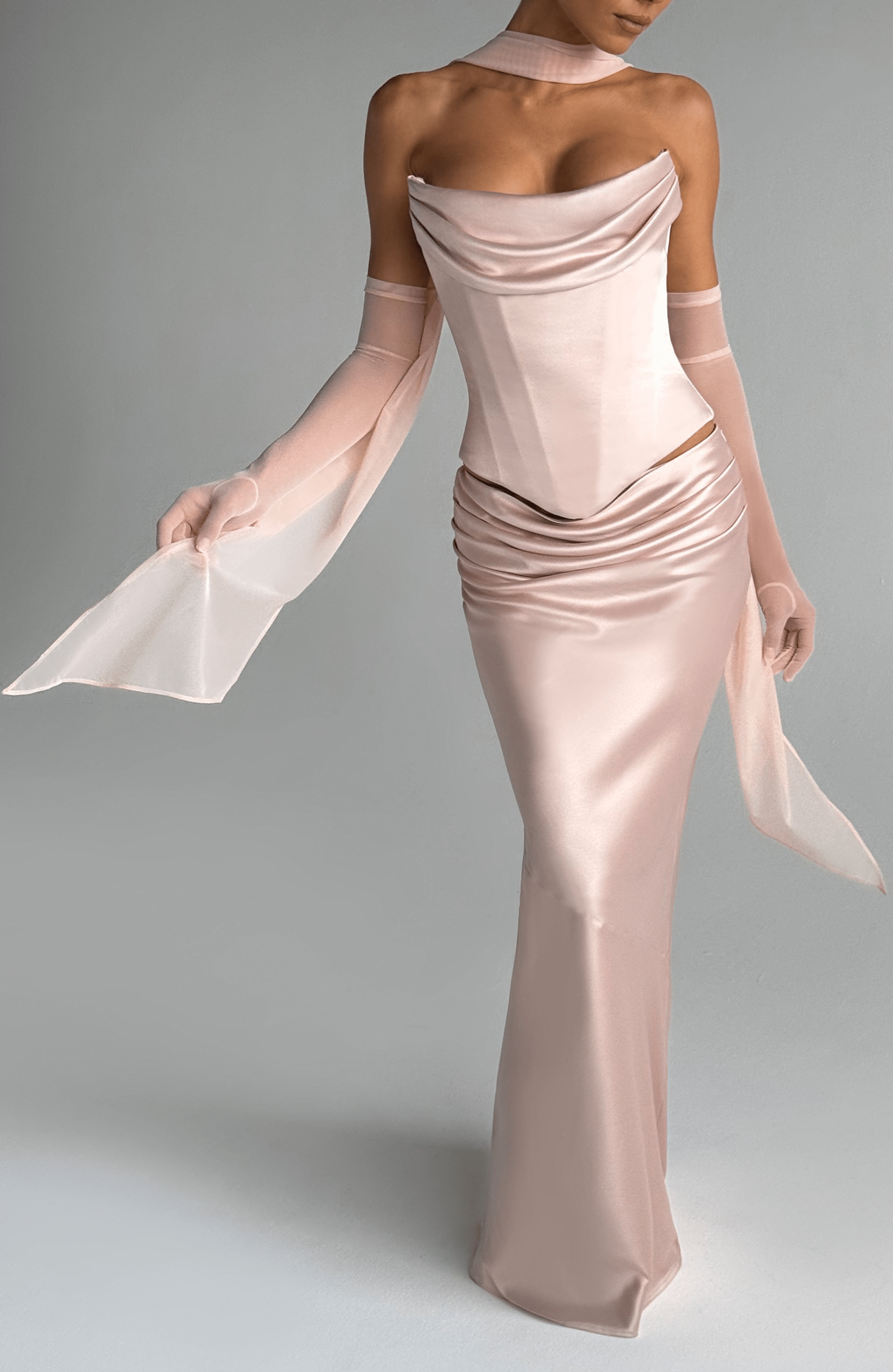 Ayla Scarf - Soft Peach - Napalia