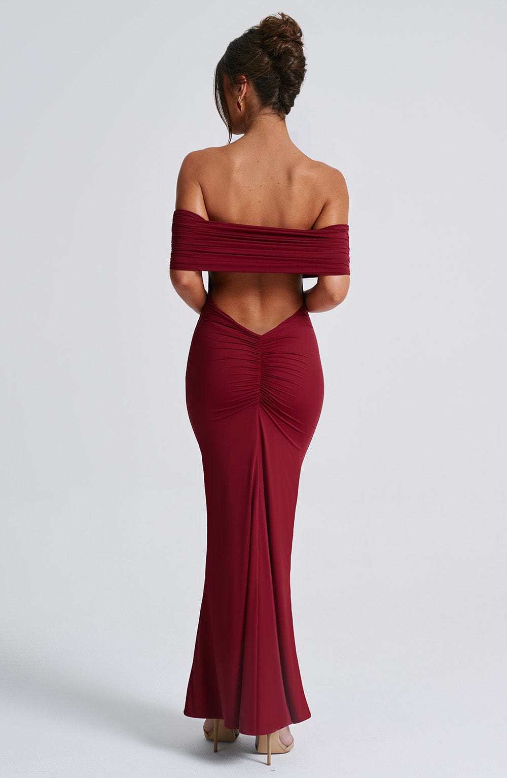 Belinda Maxi Dress - Burgundy - Napalia