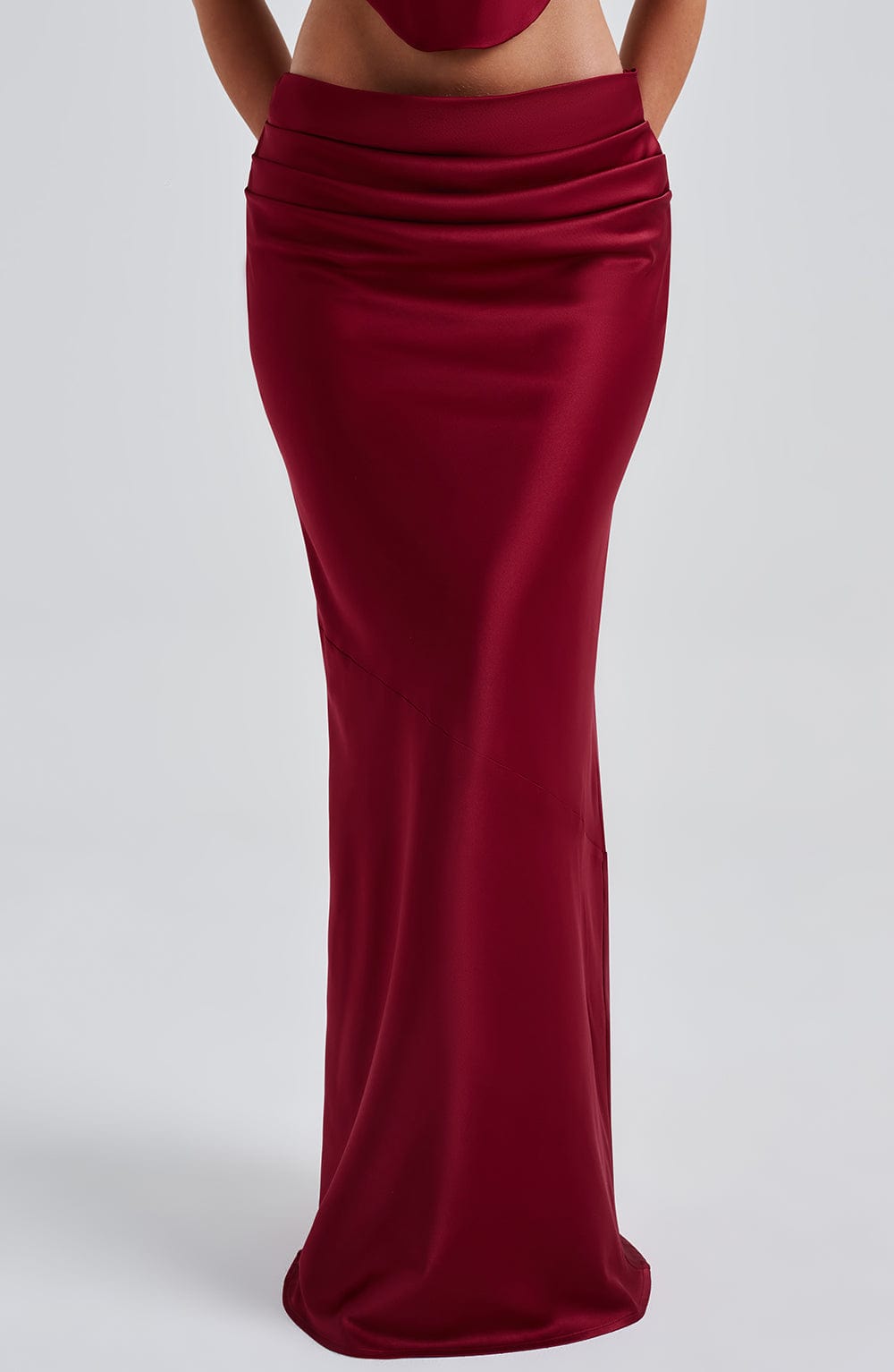 Bernadette Maxi Skirt - Burgundy - Napalia
