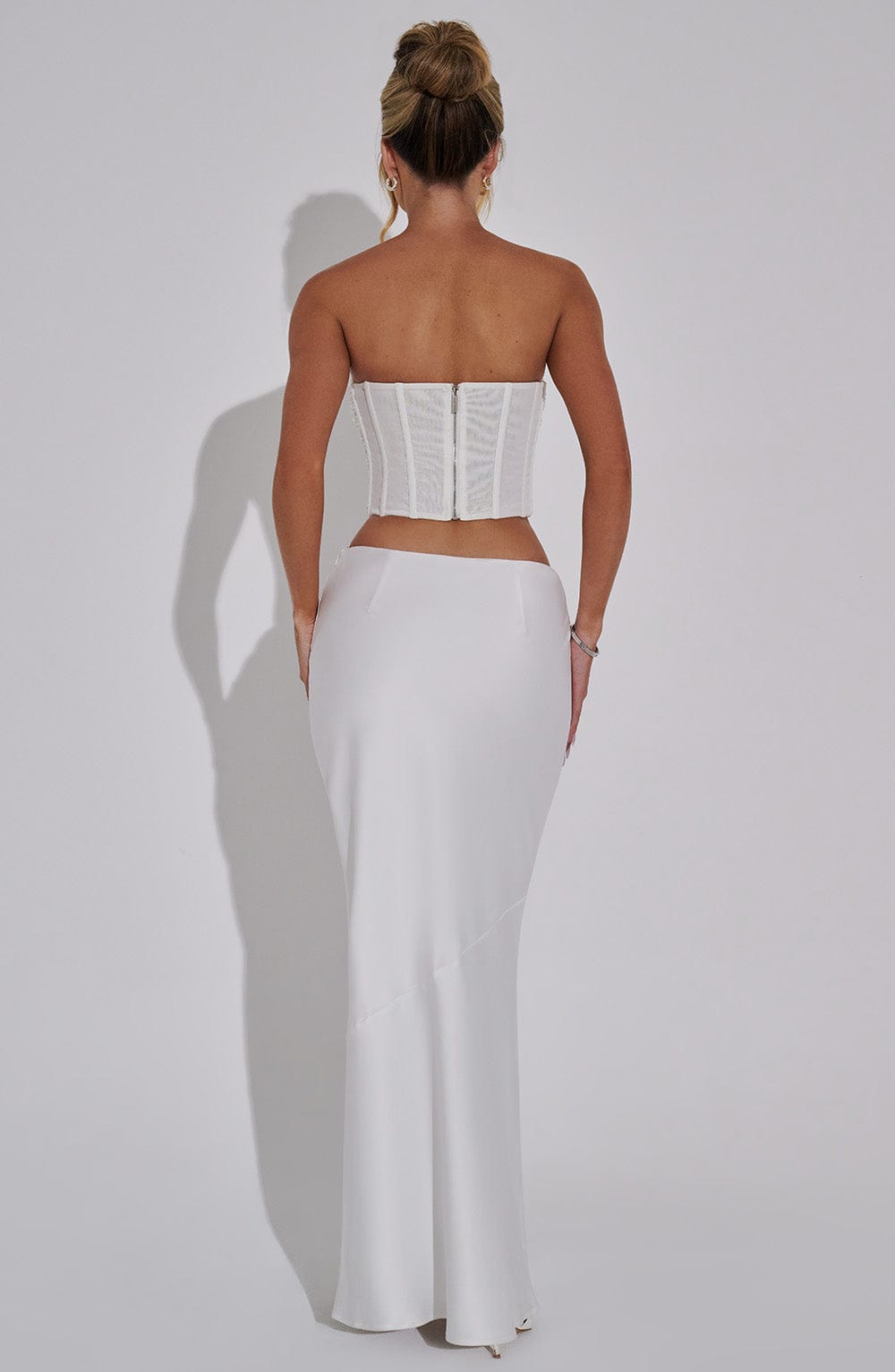 Bernadette Maxi Skirt - Ivory - Napalia