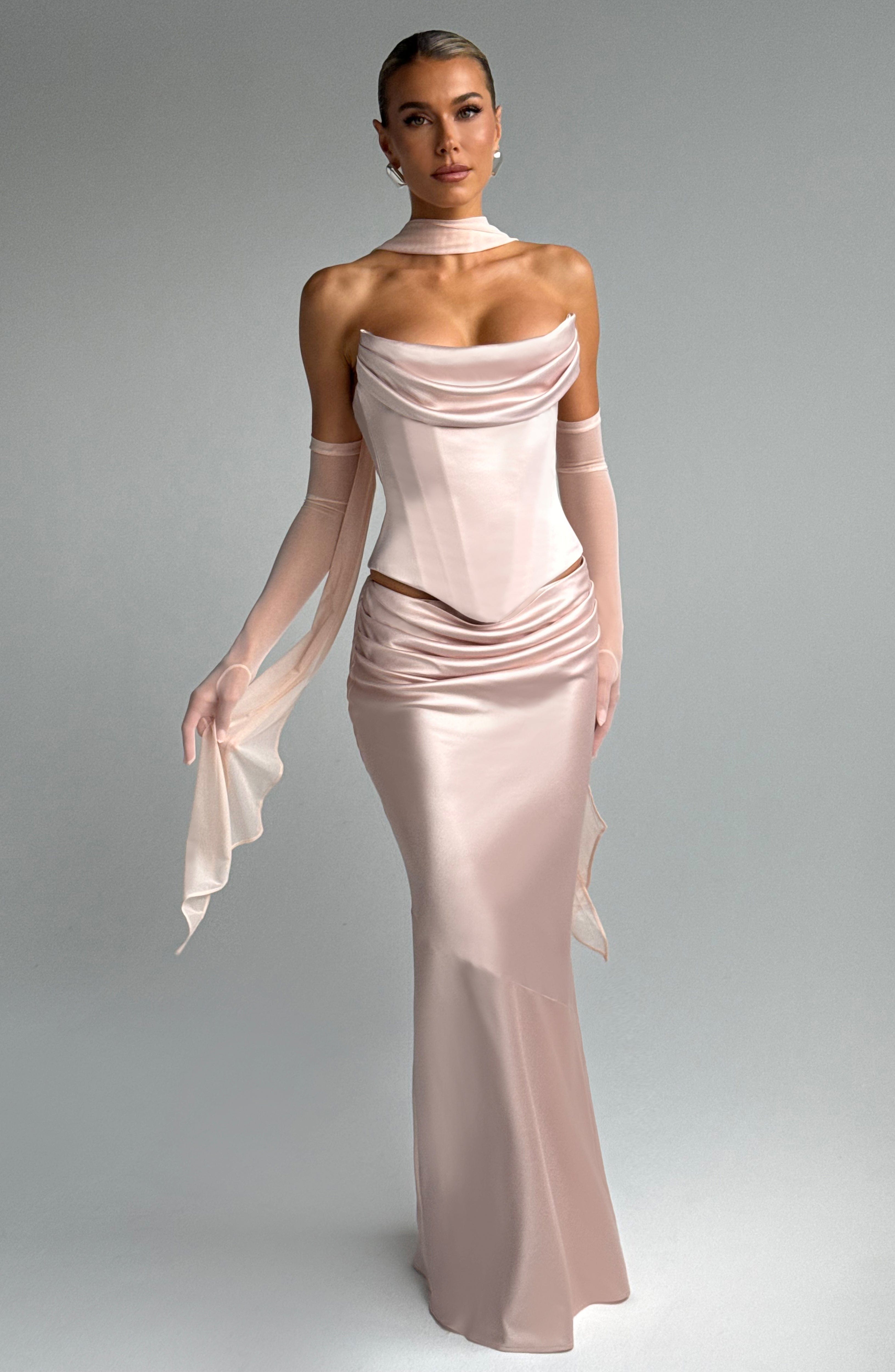 Bernadette Maxi Skirt - Soft Peach - Napalia