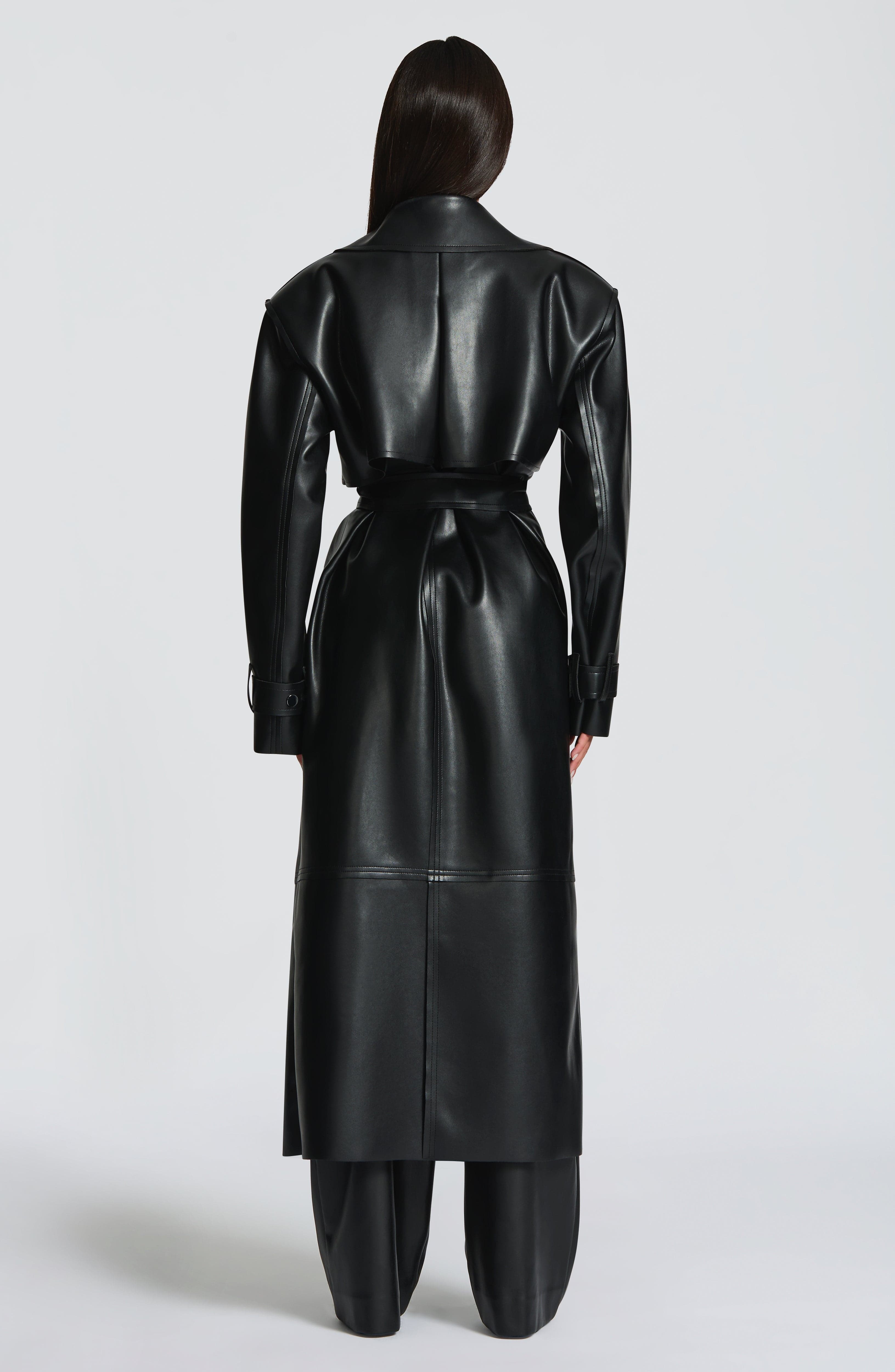 Bridget Trench Coat - Black - Napalia