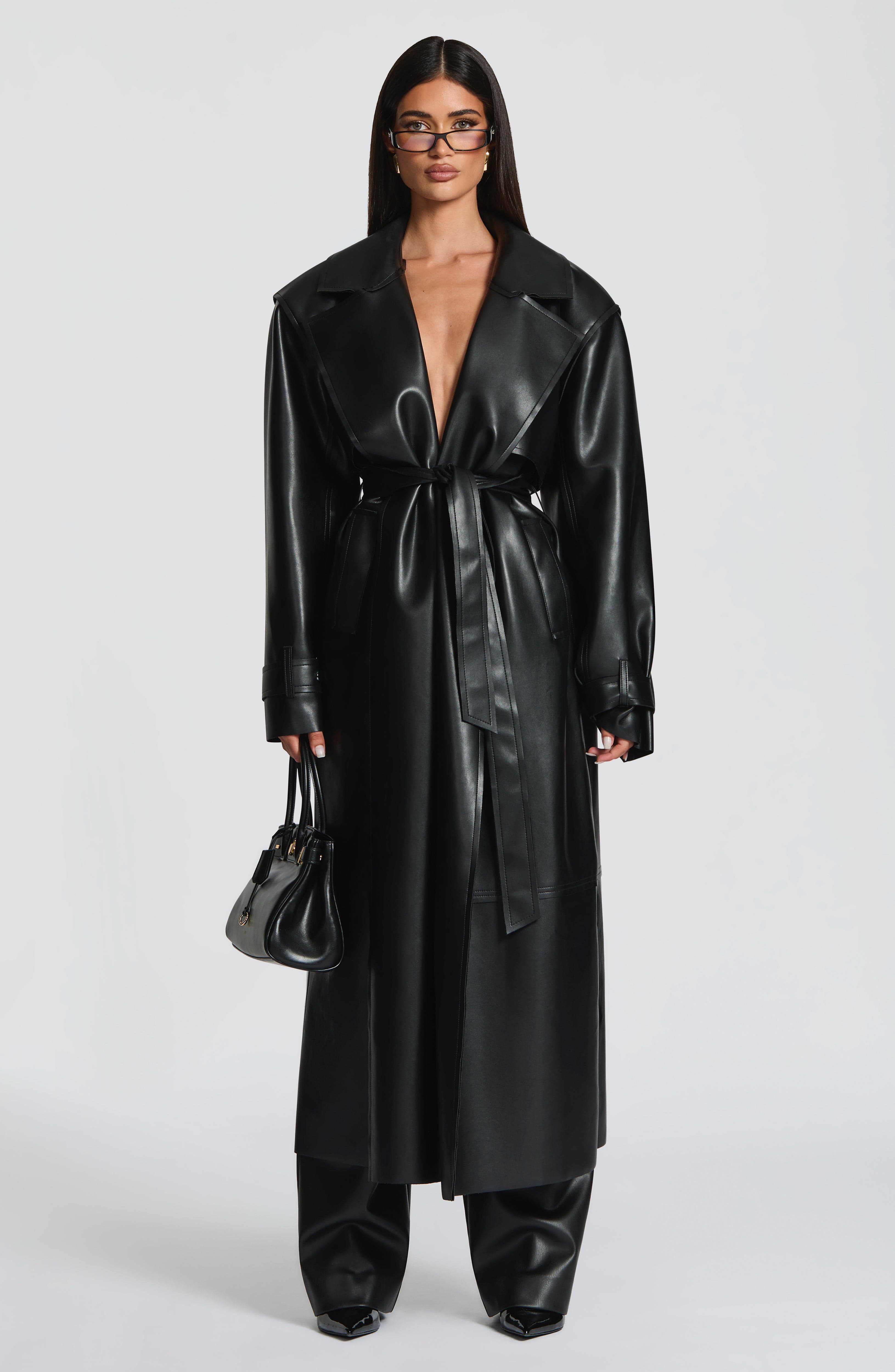 Bridget Trench Coat - Black - Napalia