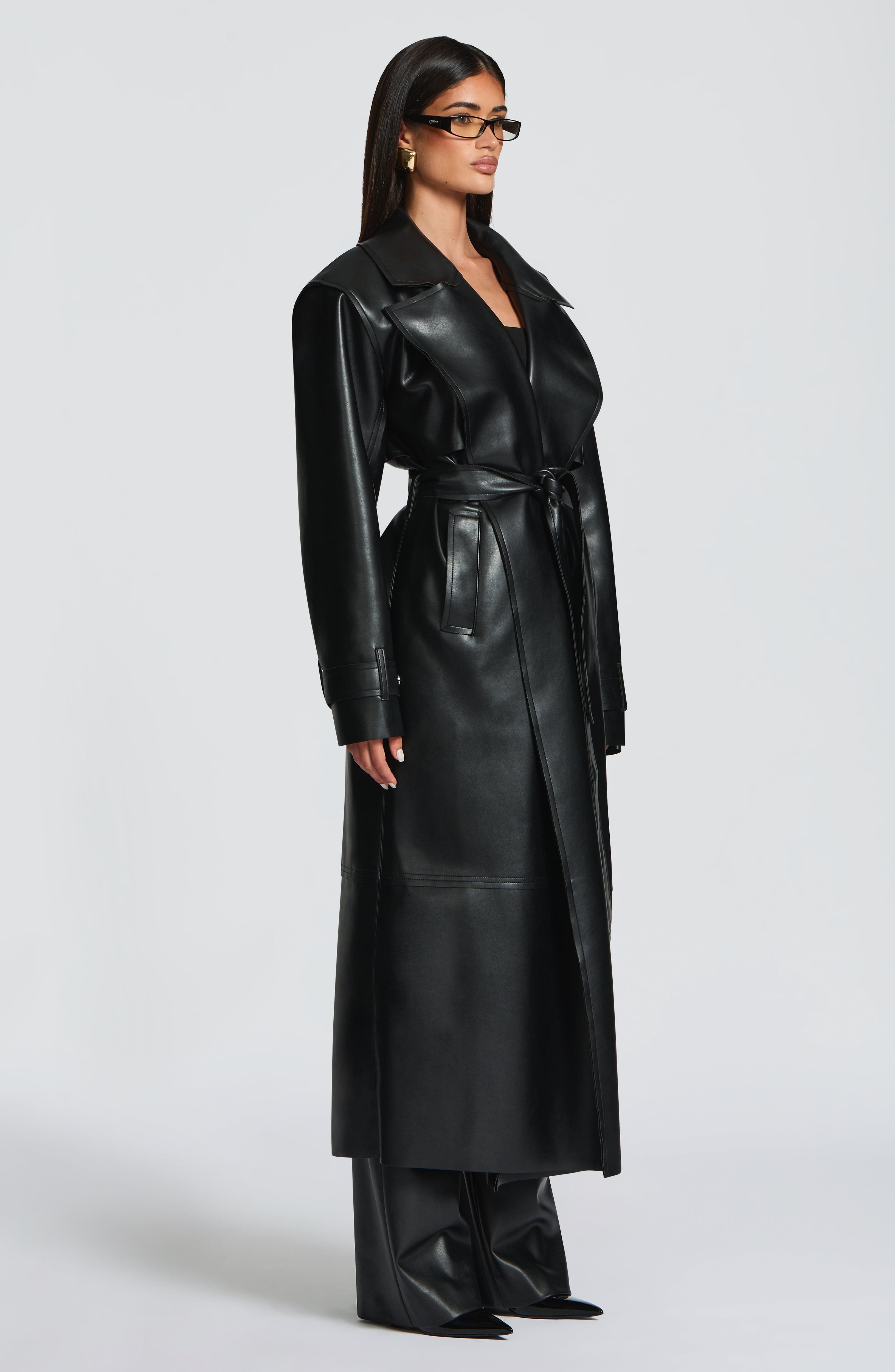 Bridget Trench Coat - Black - Napalia