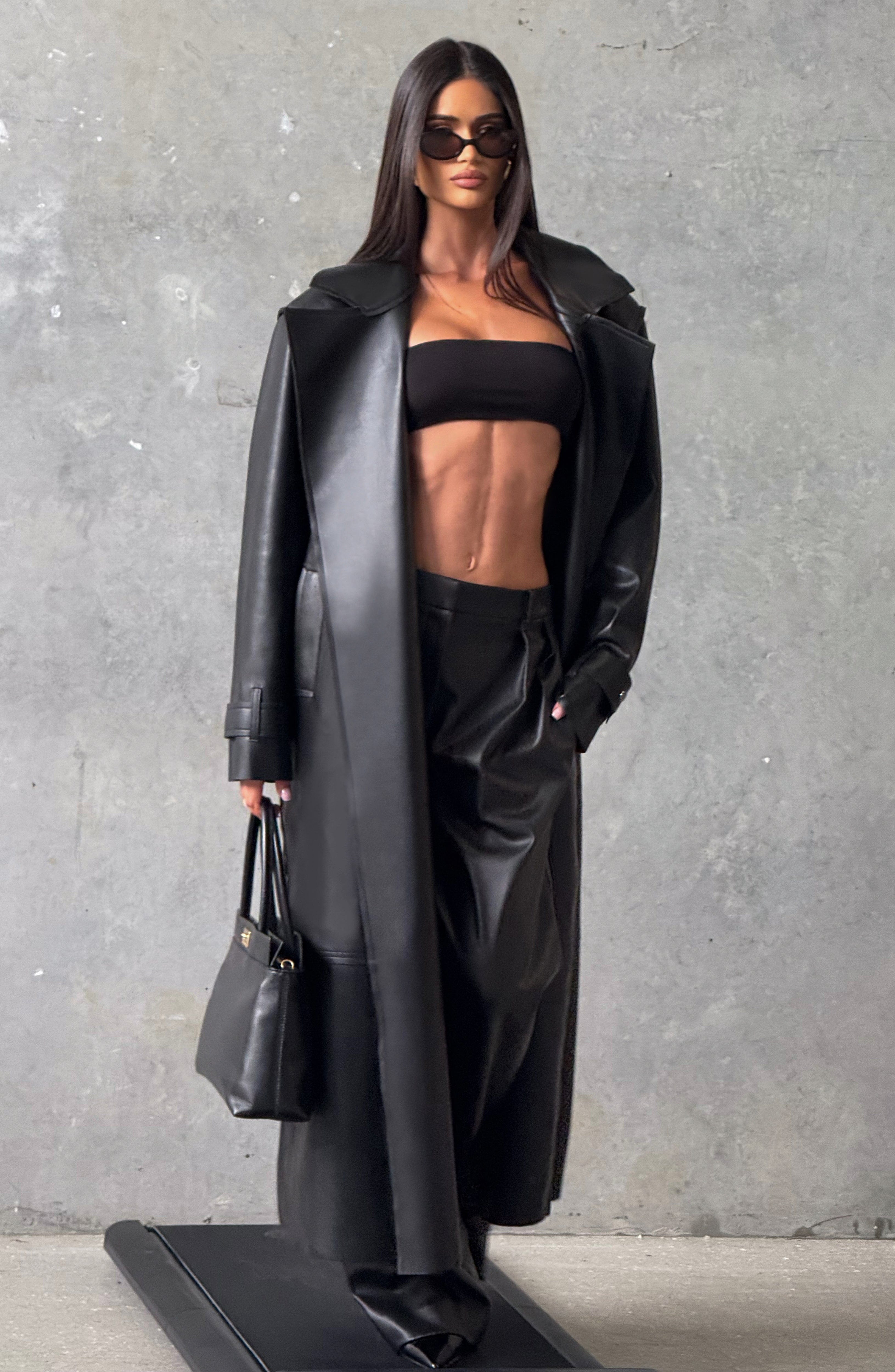 Bridget Trench Coat - Black - Napalia