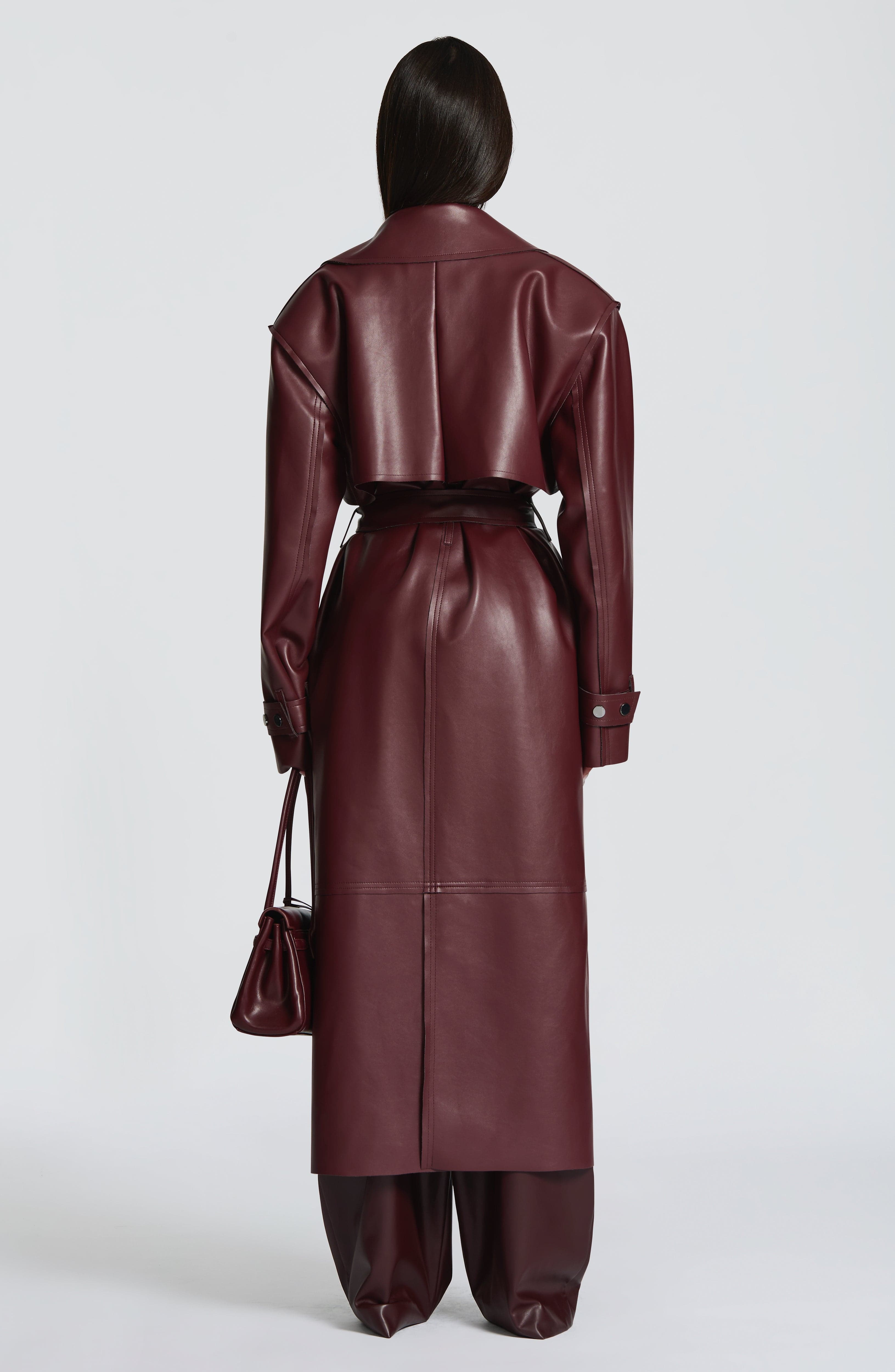 Bridget Trench Coat - Plum - Napalia