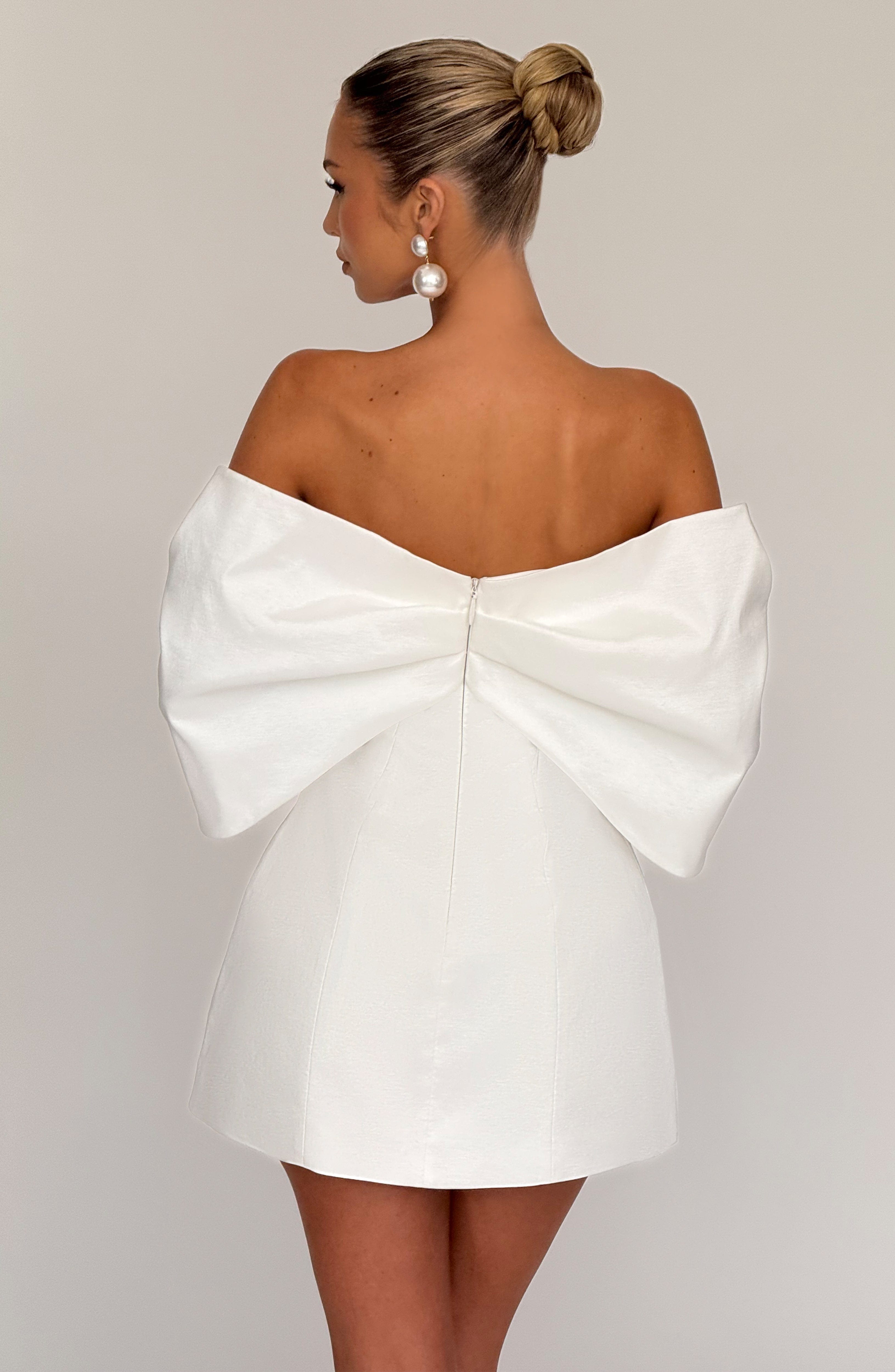 Briella Mini Dress - Ivory - Napalia