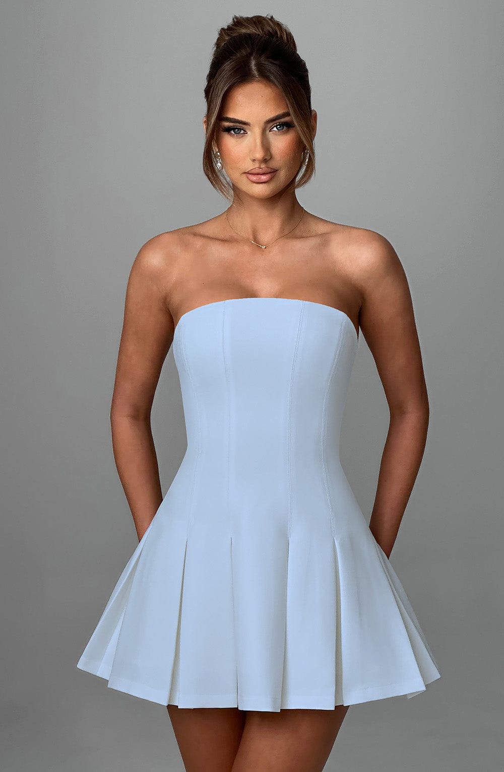 Bryony Mini Dress - Blue - Napalia