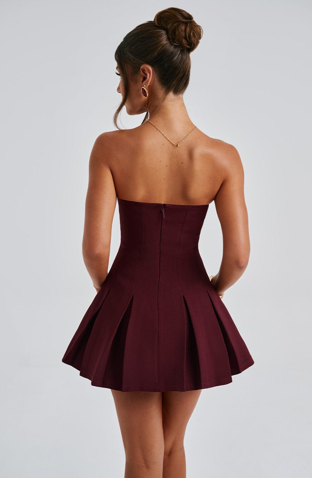 Bryony Mini Dress - Cherry Lacquer - Napalia