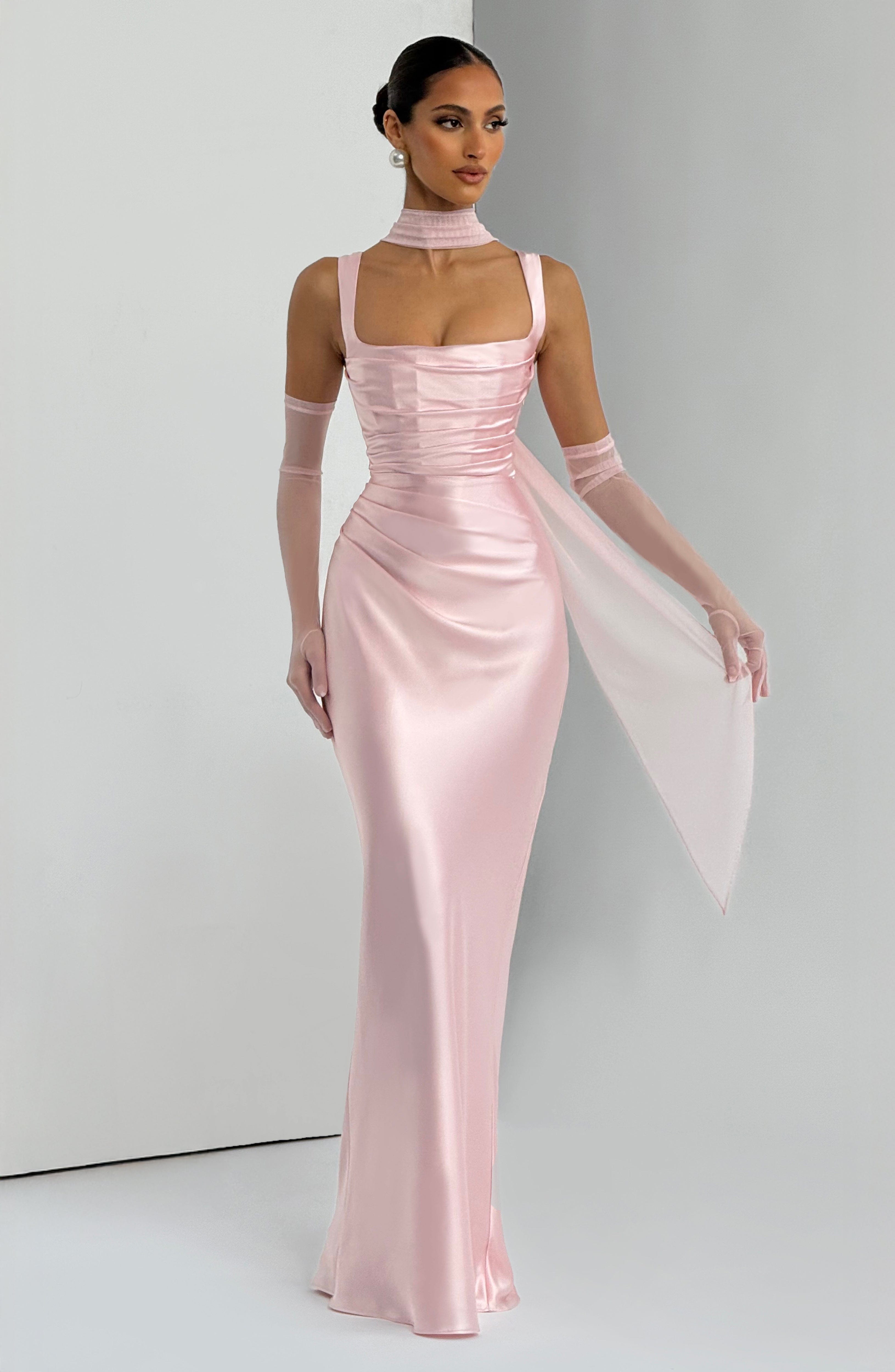 Calanthe Maxi Dress - Blush - Napalia