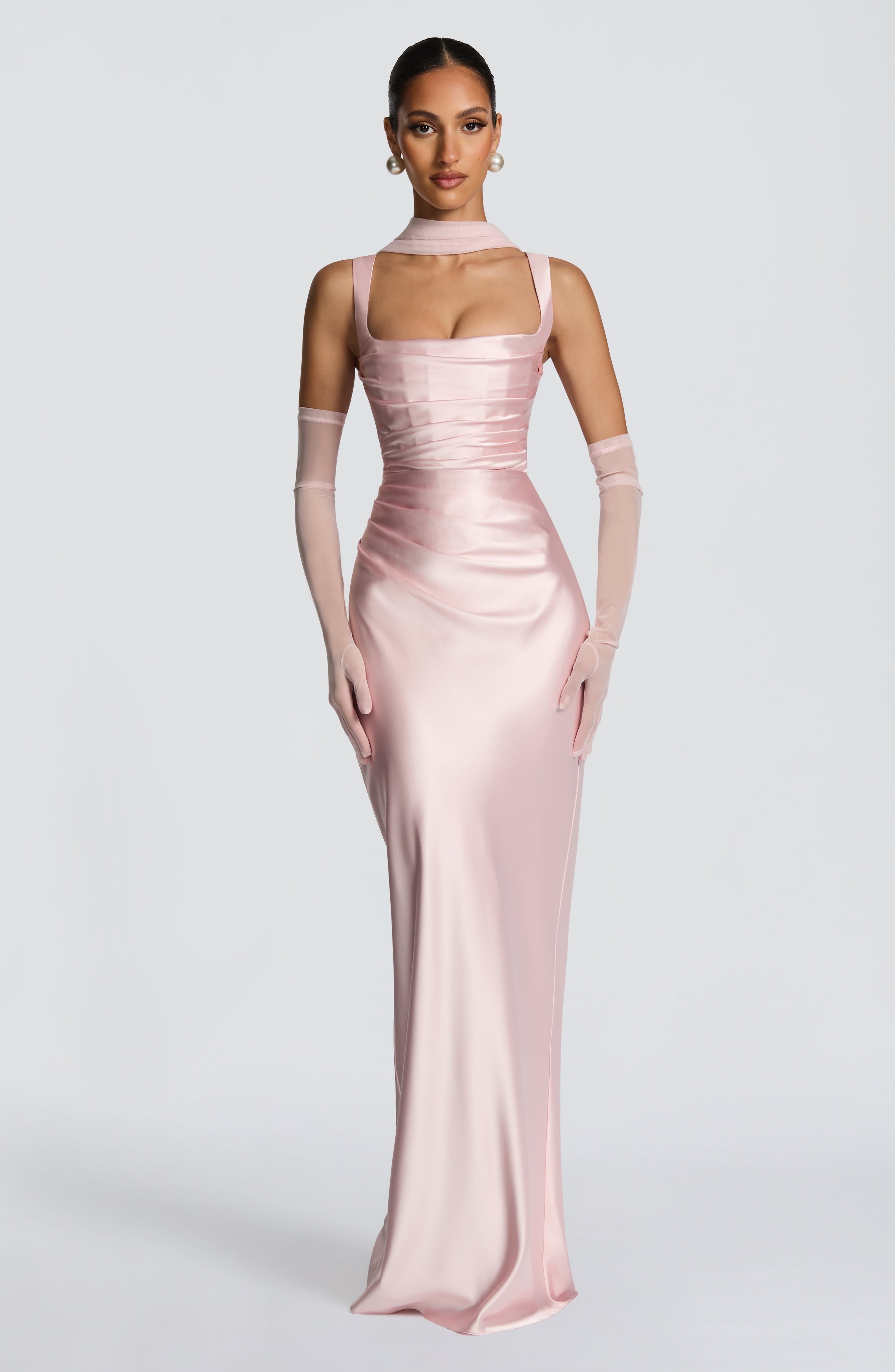 Calanthe Maxi Dress - Blush - Napalia