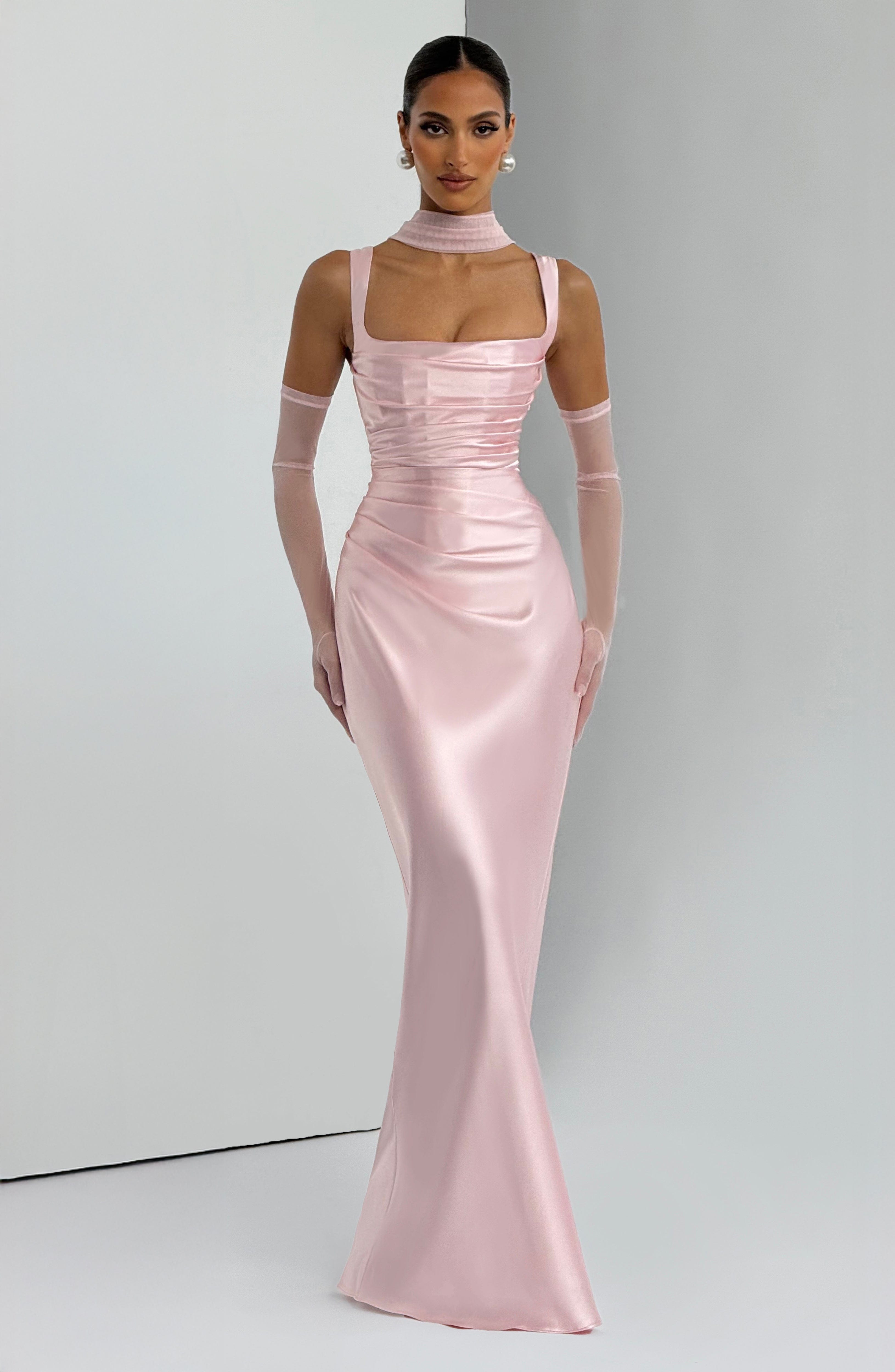 Calanthe Maxi Dress - Blush - Napalia