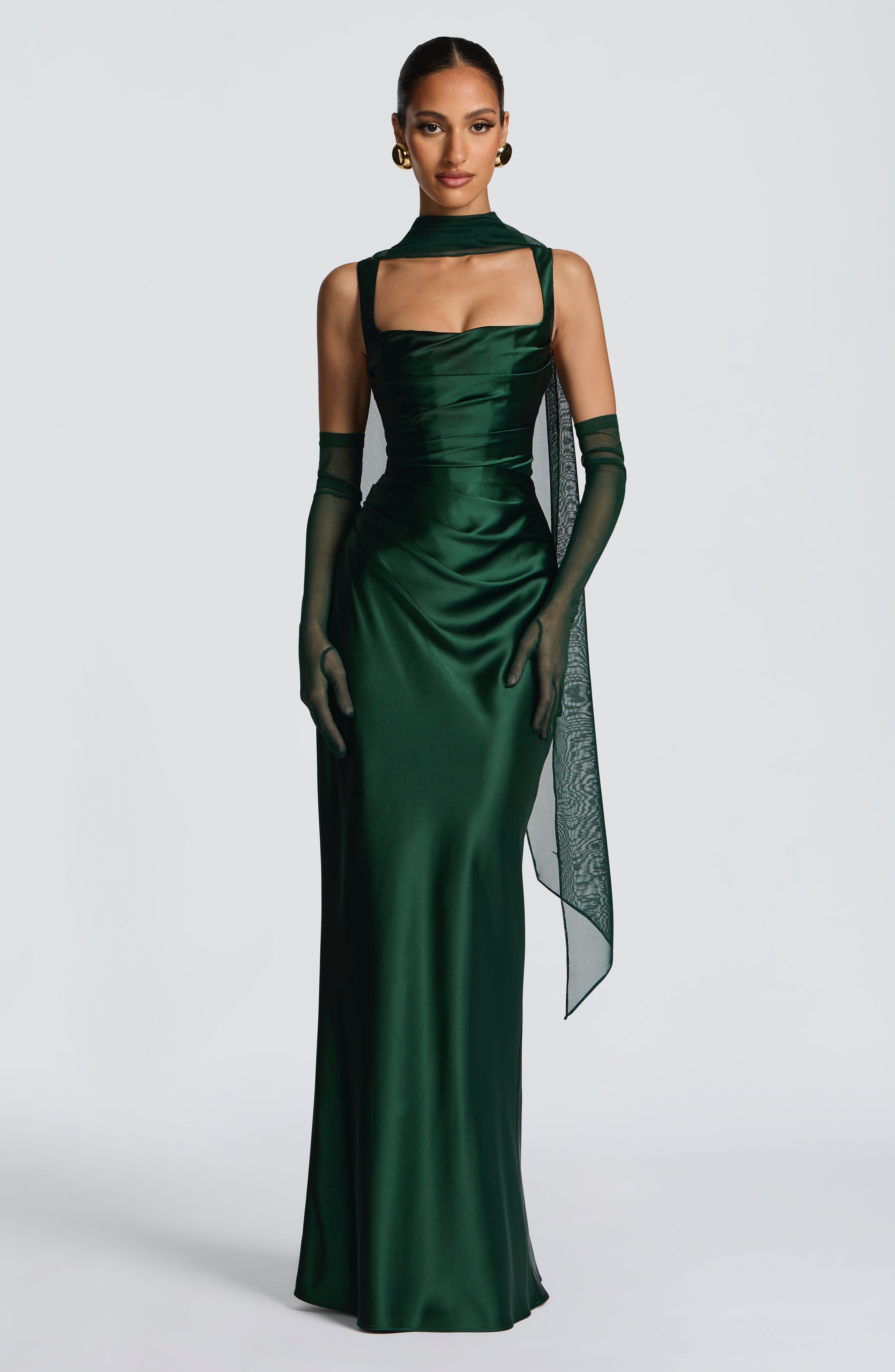 Calanthe Maxi Dress - Emerald - Napalia