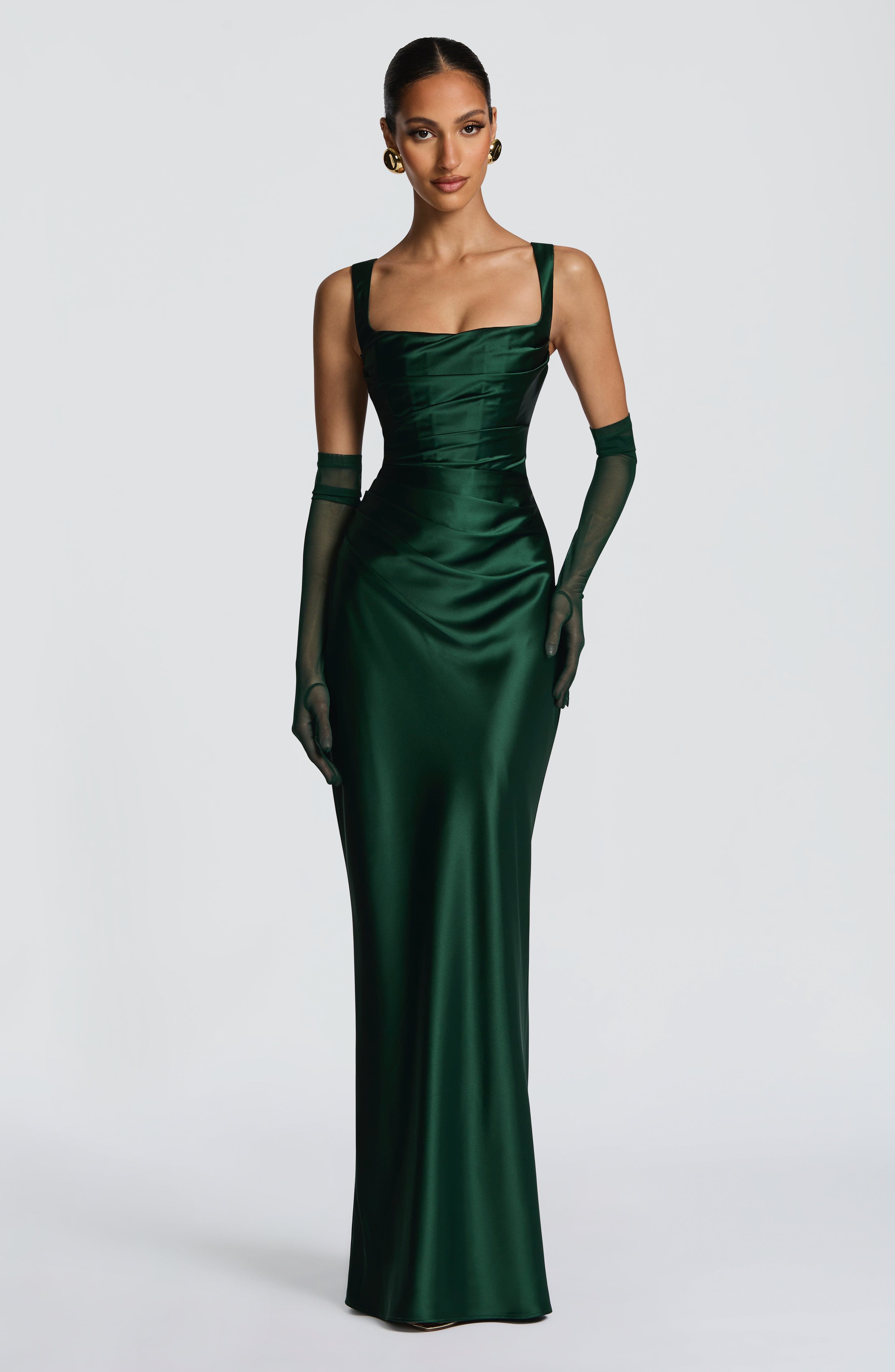 Calanthe Maxi Dress - Emerald - Napalia