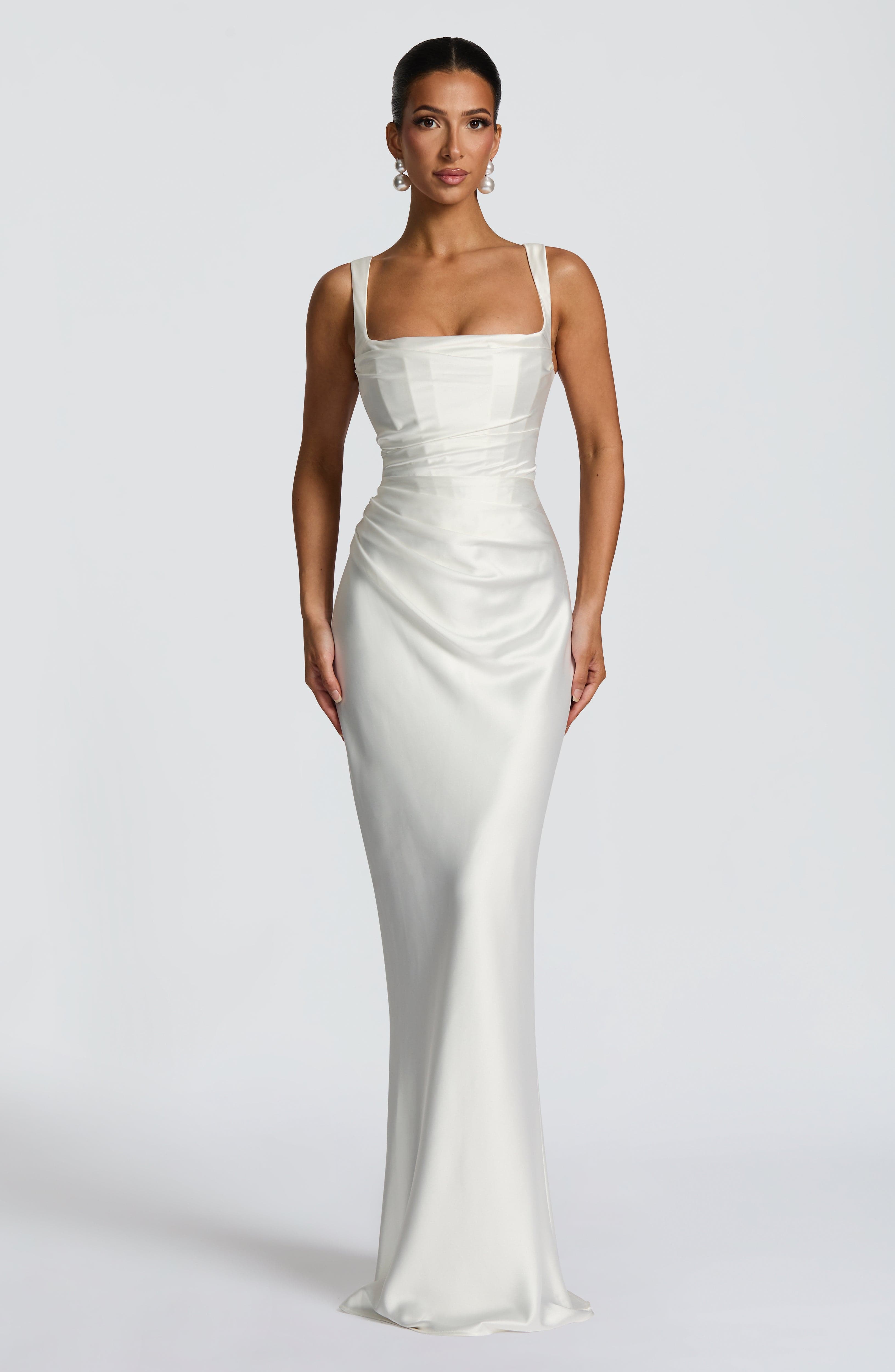 Calanthe Maxi Dress - Ivory - Napalia