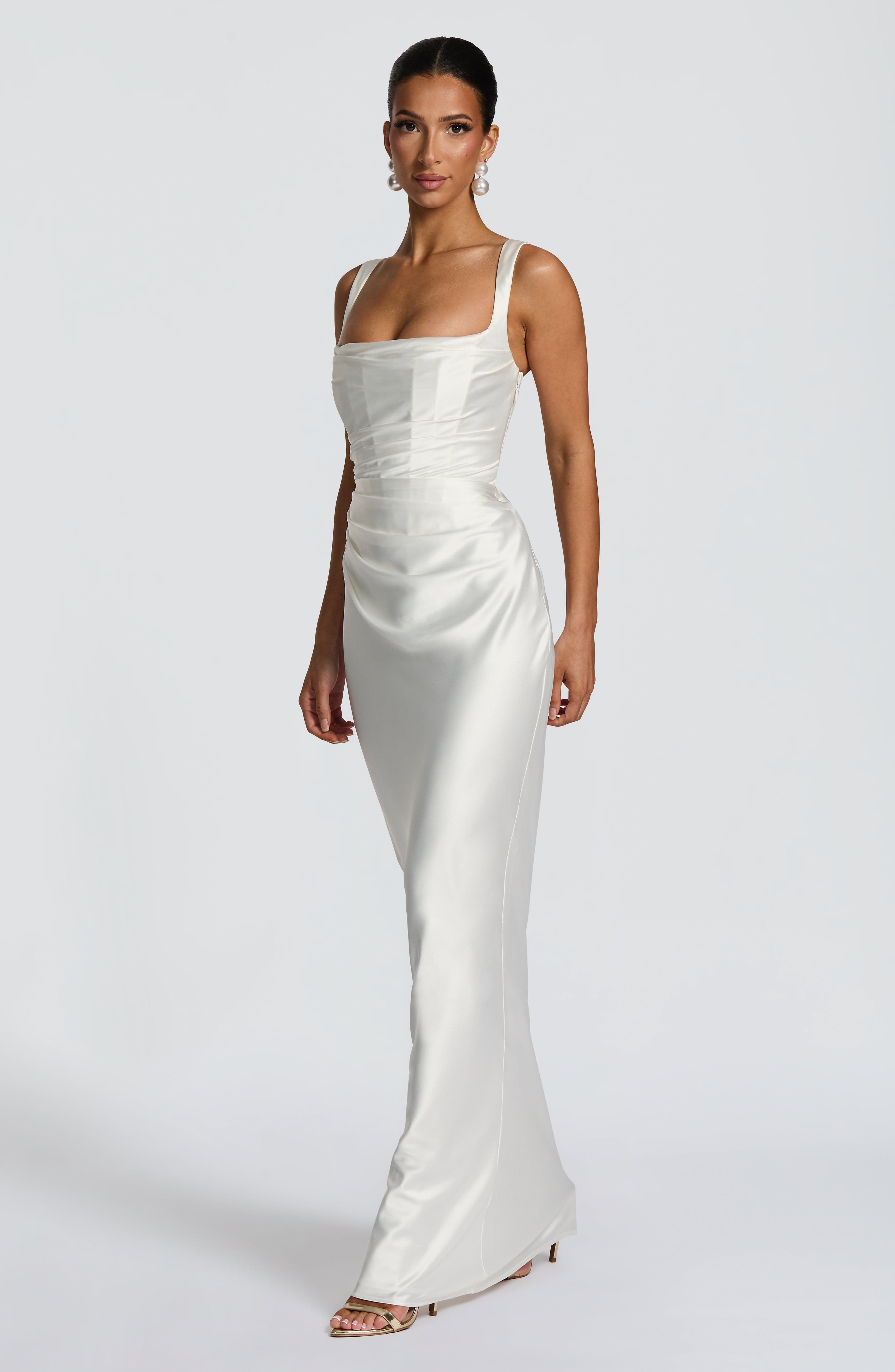 Calanthe Maxi Dress - Ivory - Napalia