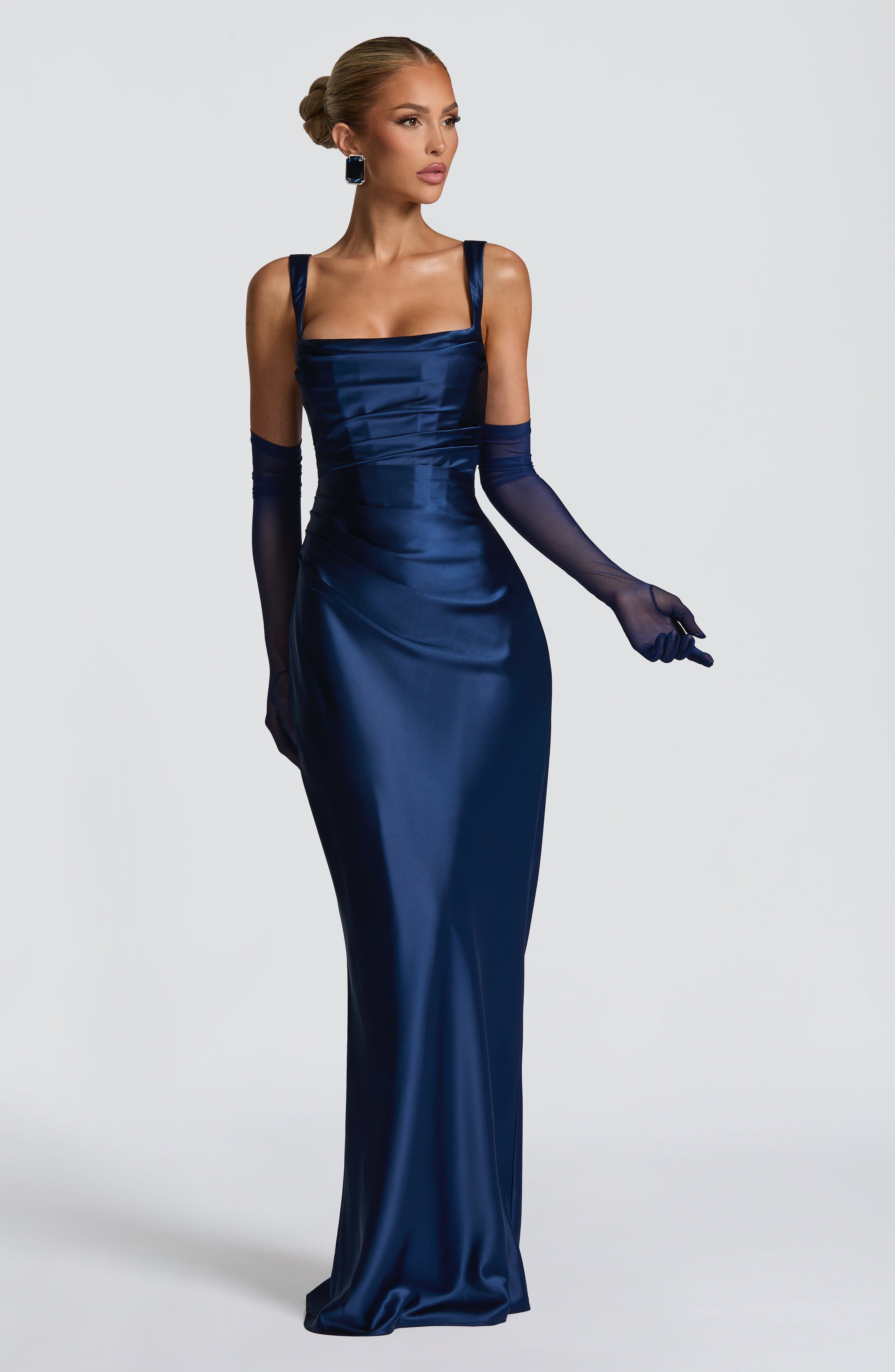 Calanthe Maxi Dress - Navy - Napalia