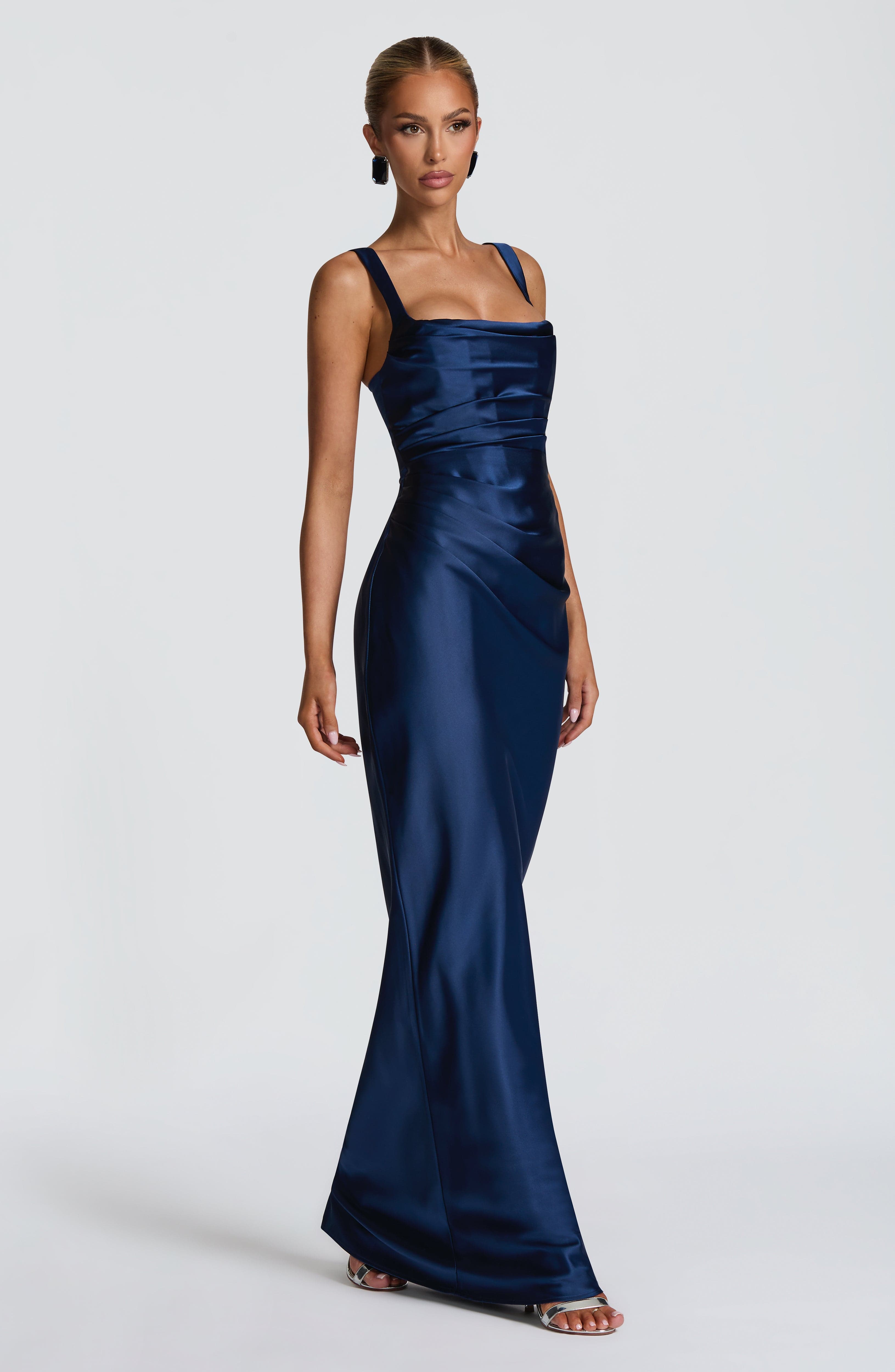 Calanthe Maxi Dress - Navy - Napalia