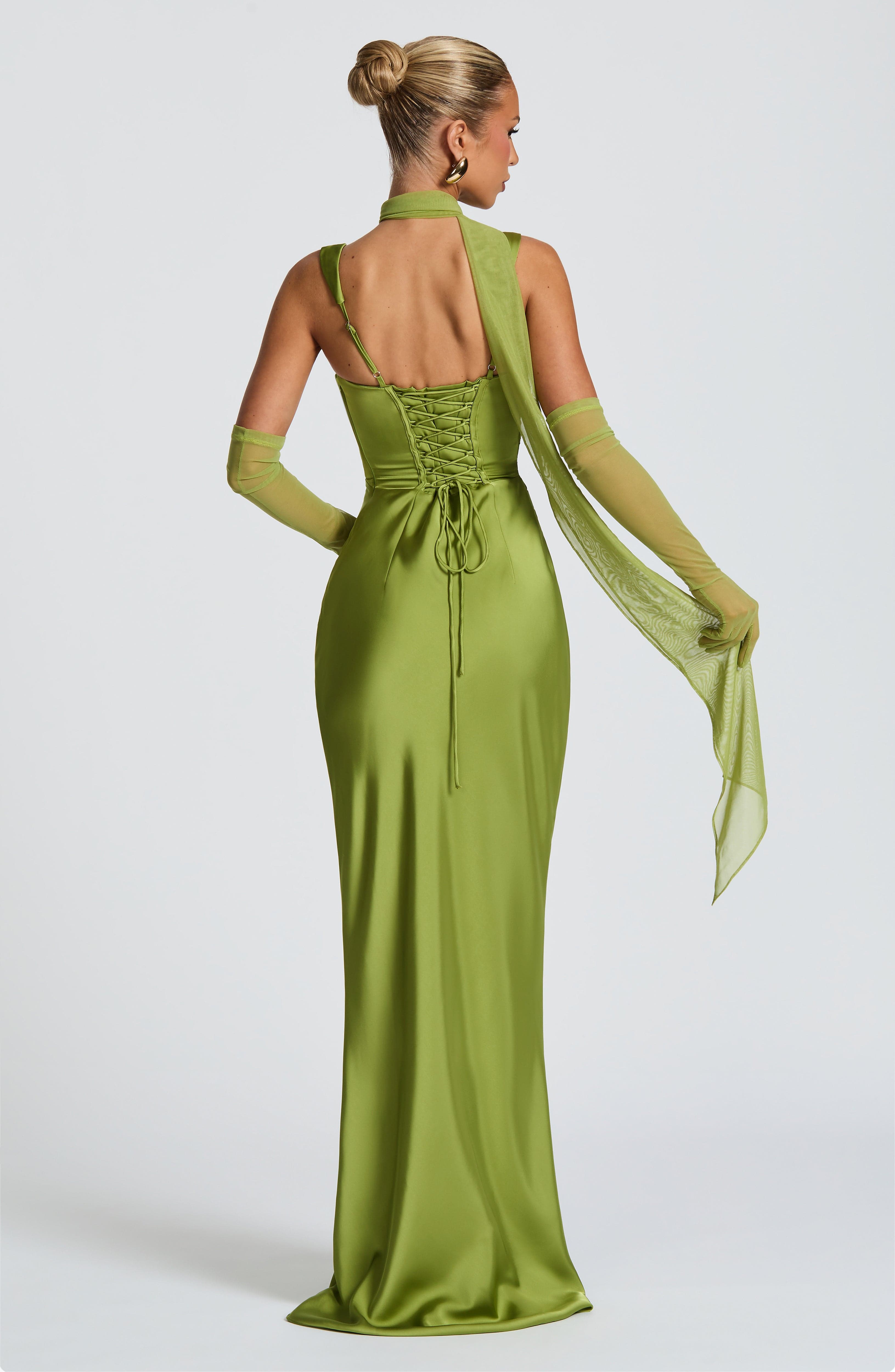 Calanthe Maxi Dress - Olive - Napalia