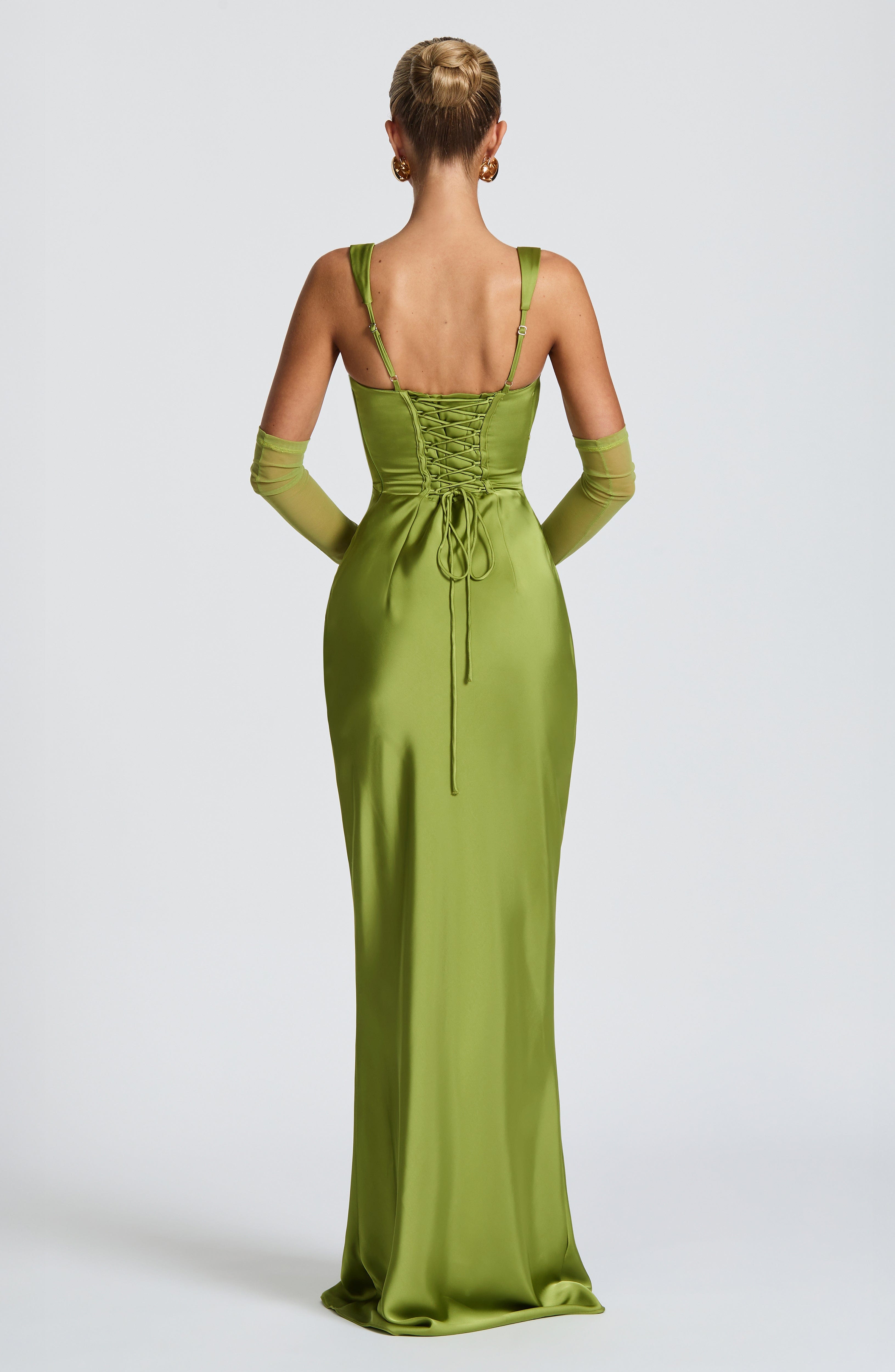 Calanthe Maxi Dress - Olive - Napalia