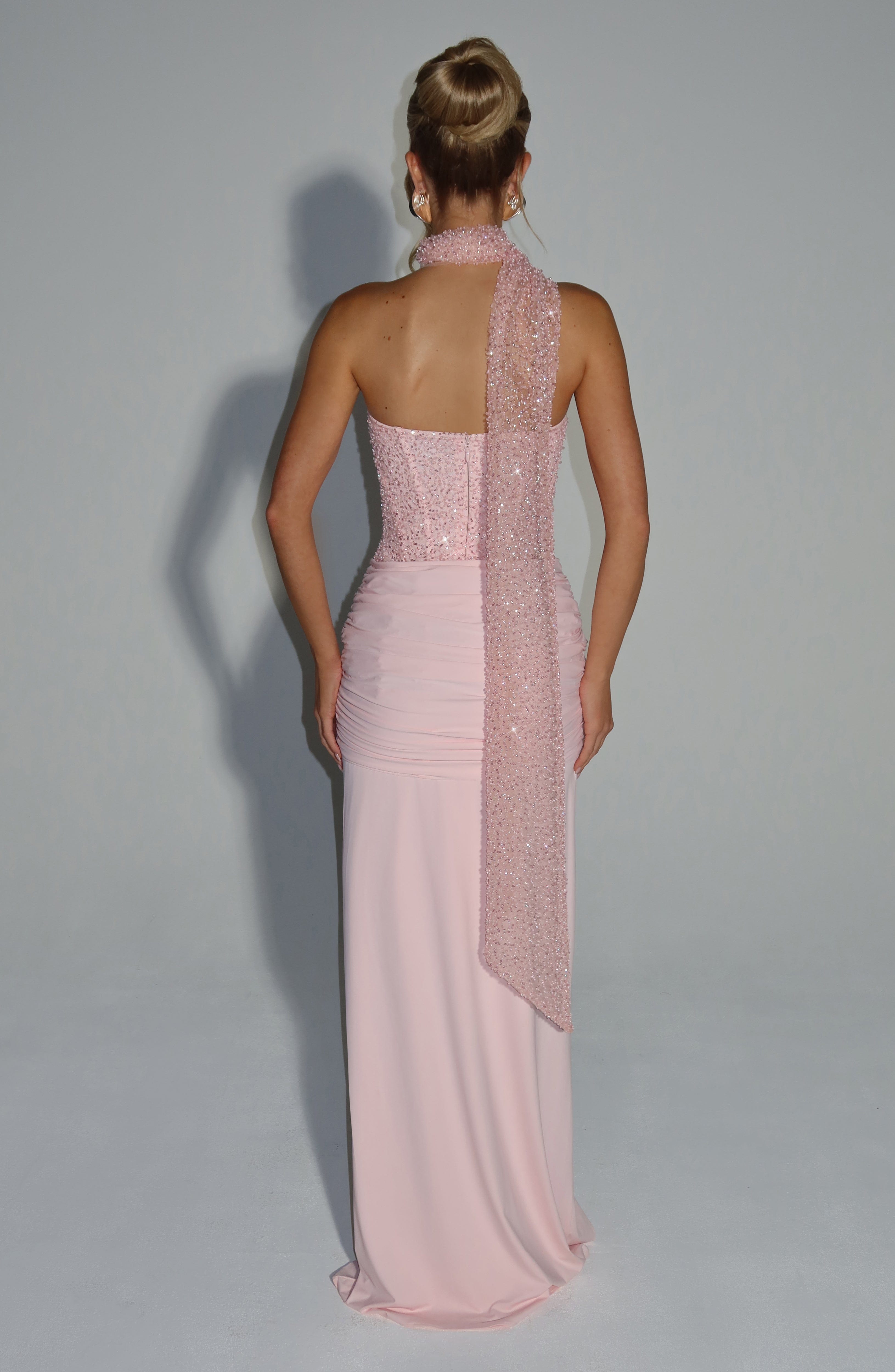 Carina Maxi Dress - Blush - Napalia