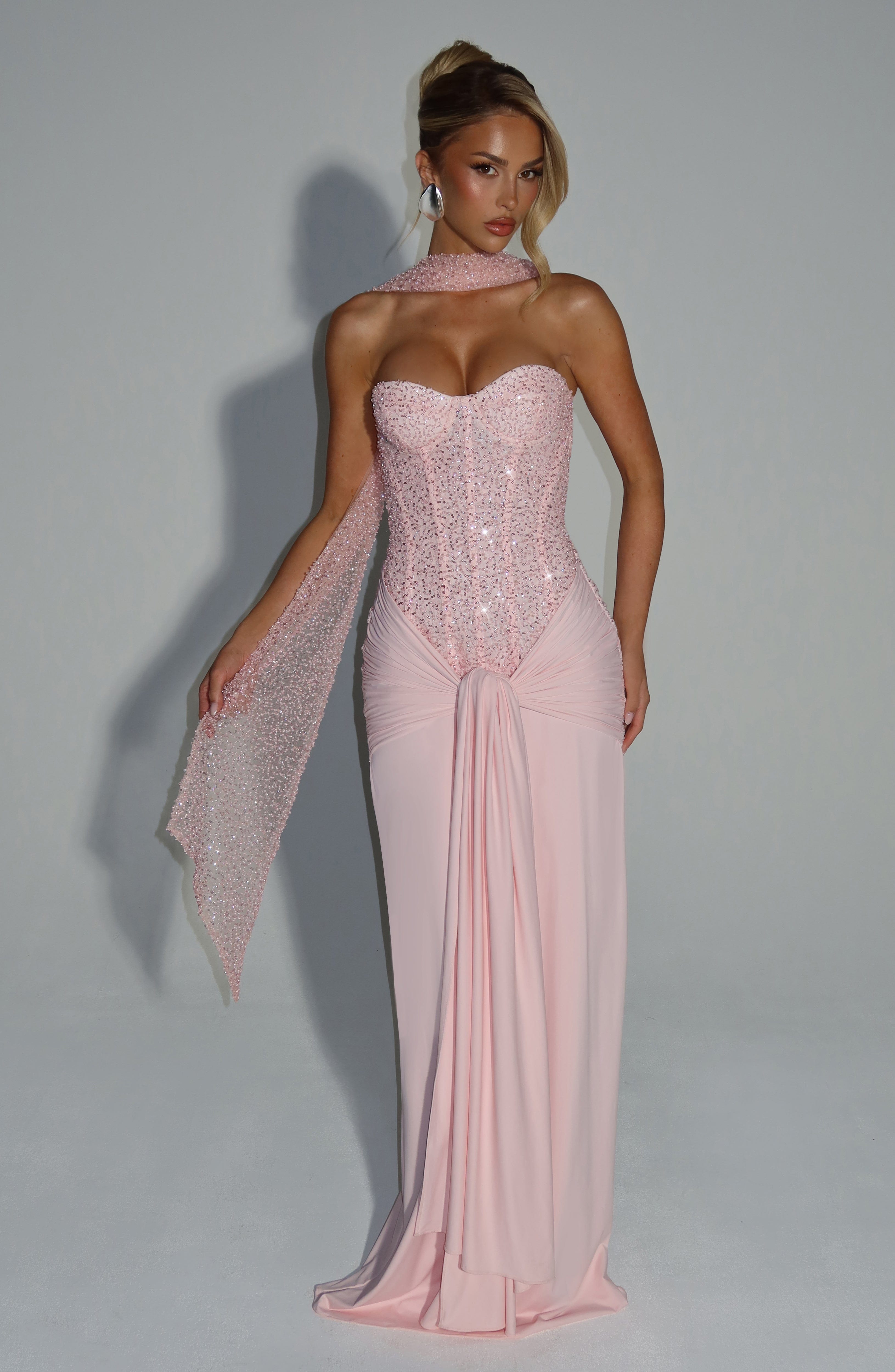 Carina Maxi Dress - Blush - Napalia