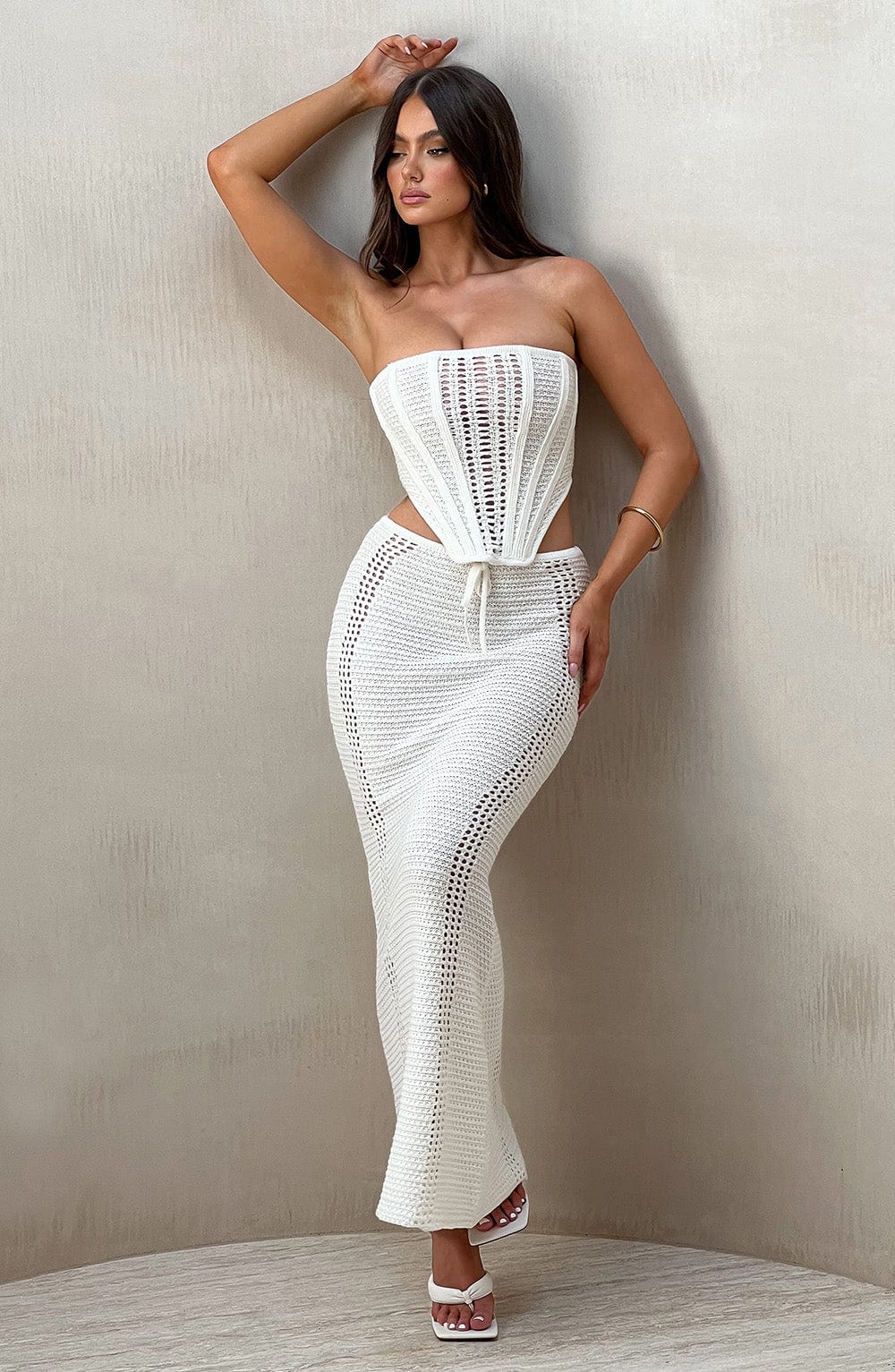 Carly Corset - White - Napalia