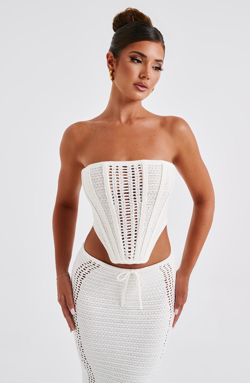 Carly Corset - White - Napalia