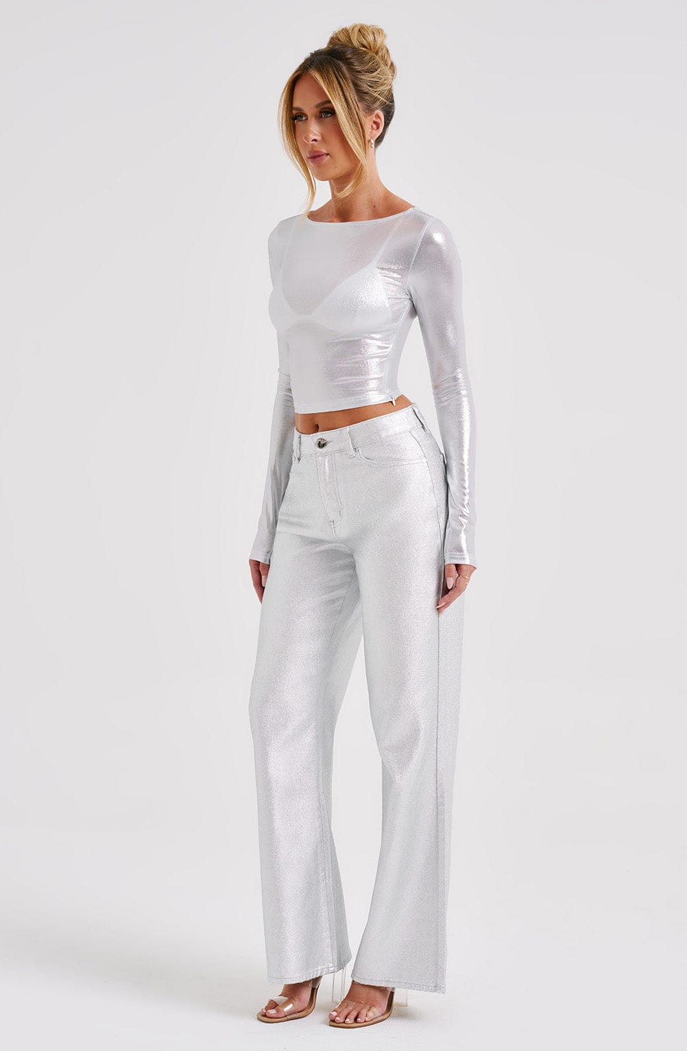 Cassidy Pant - Silver - Napalia